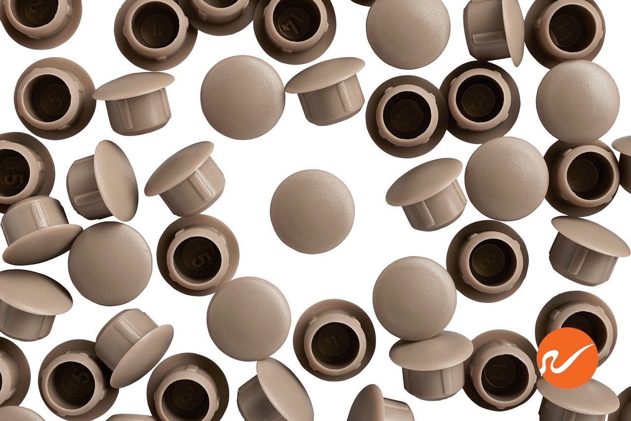 3/8" (10mm) Beige Hole Plugs - WidgetCo