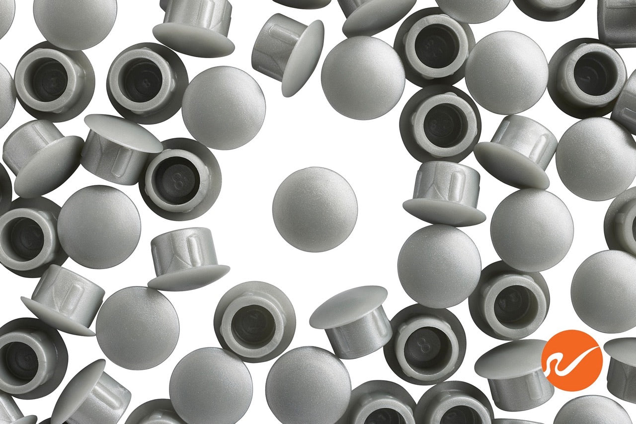 3/8" (10mm) Aluminum Grey Hole Plugs - WidgetCo