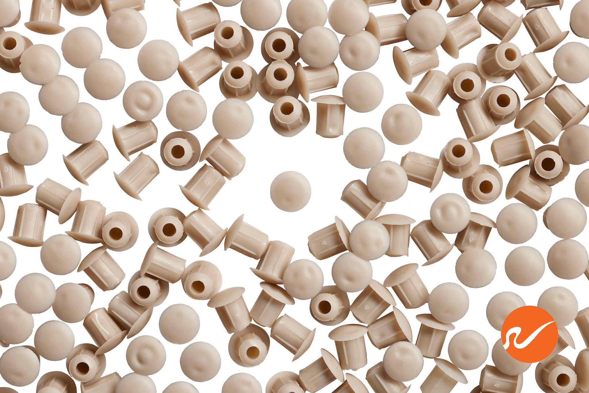 3/16" | Tapones para agujeros de 5 mm, color beige claro