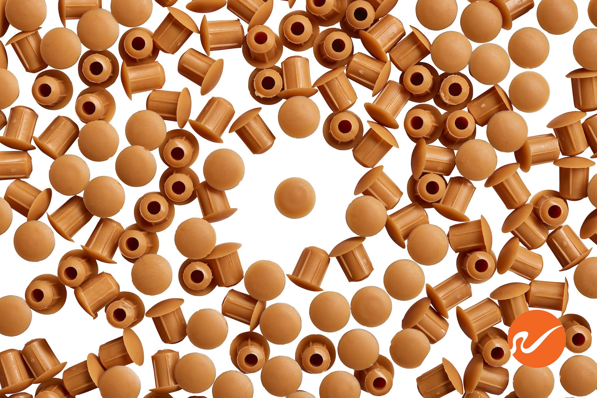 Tapones para agujeros de 3/16" | 5 mm color marrón miel