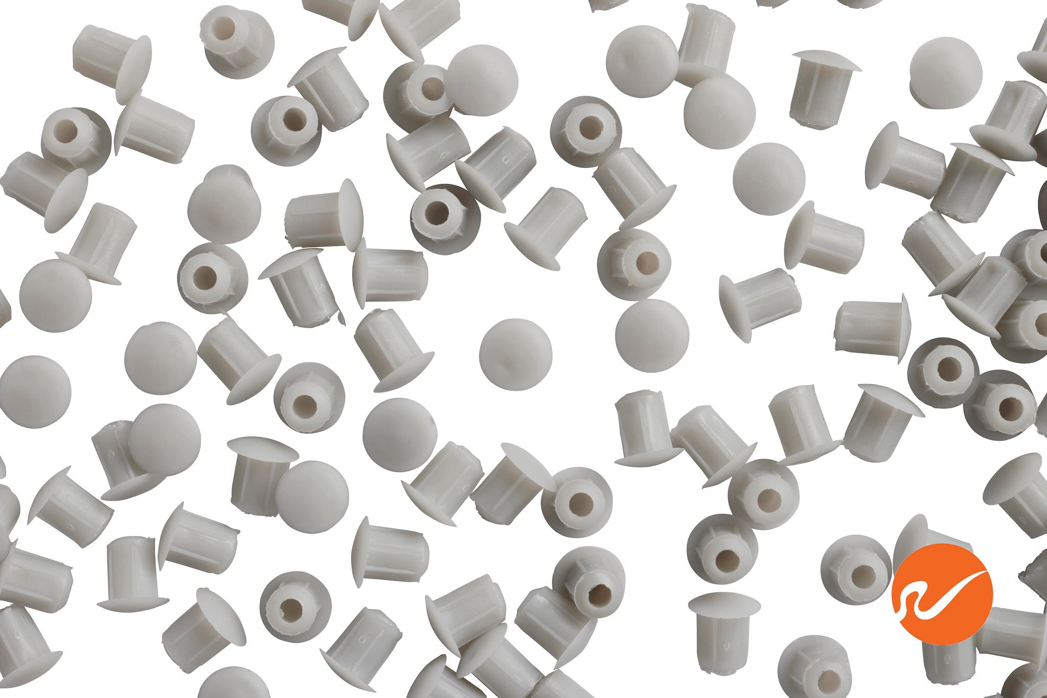 Tapones para orificios de aluminio gris de 3/16" | 5 mm