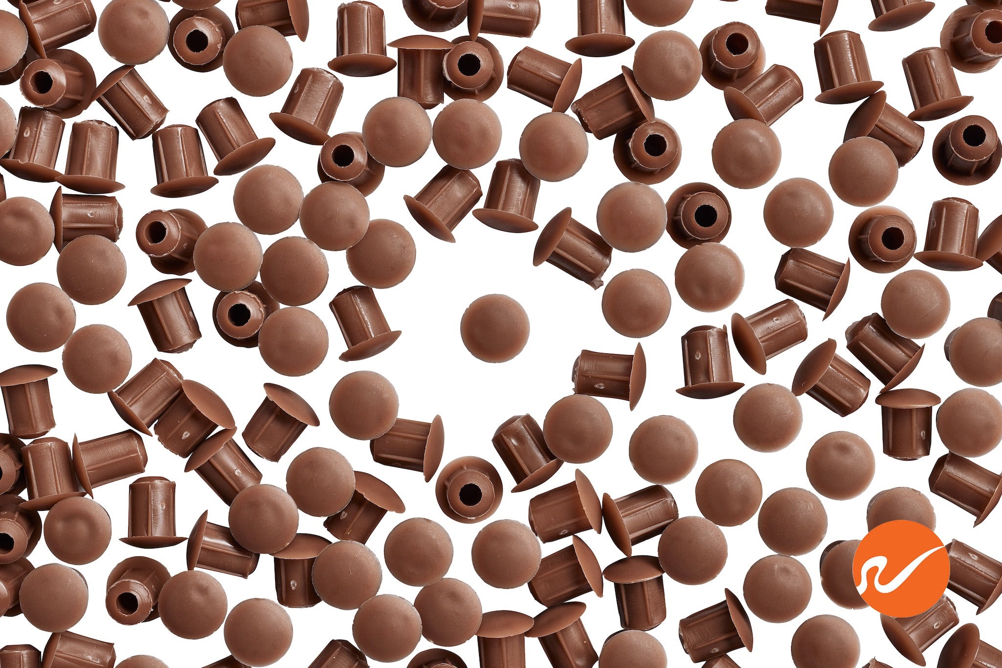 Tapones para agujeros de 3/16" | 5 mm, color marrón oscuro