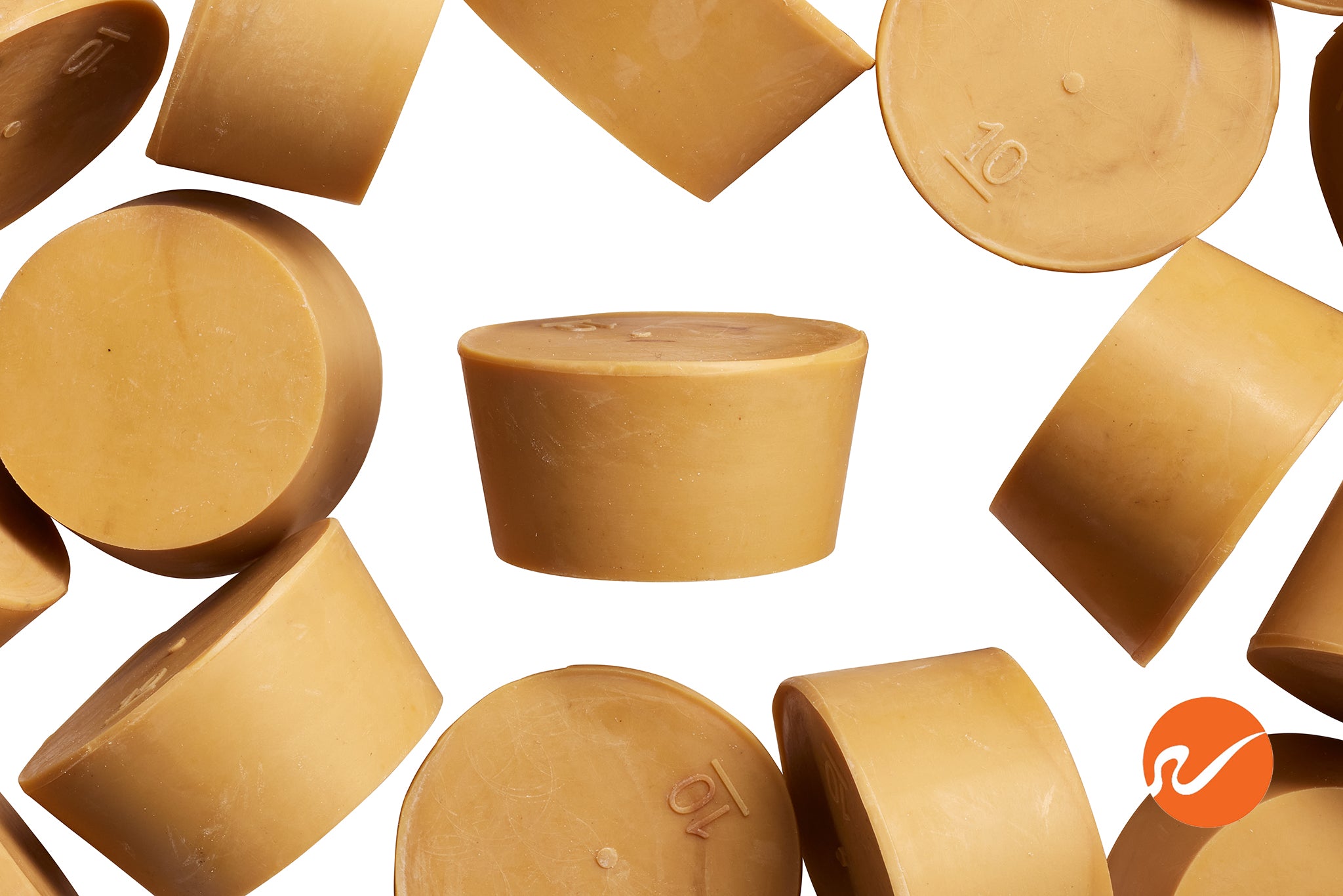 #10 Pure Gum Rubber Stoppers