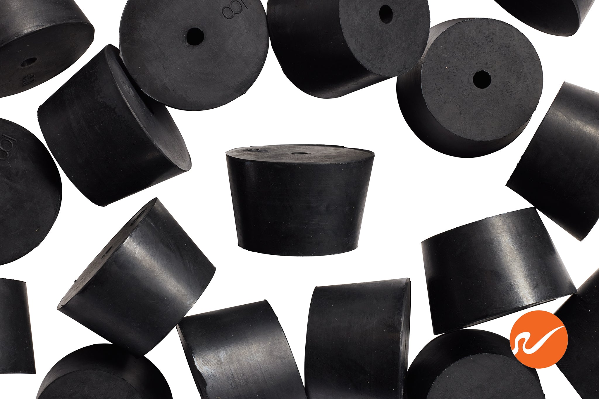 plant pot rubber stopper 8 Rubber Stoppers w/ 1 hole - Bulk Pricing