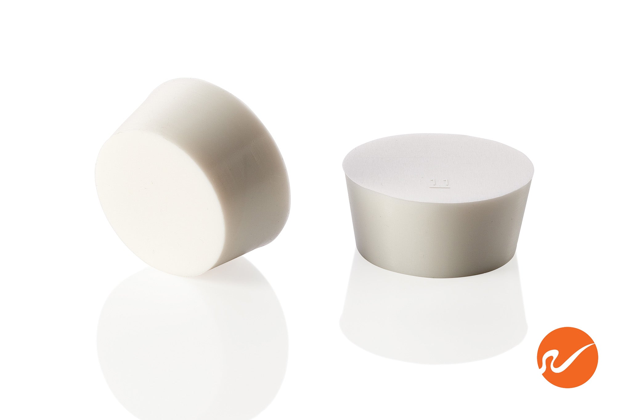 #11 White Silicone Rubber Stoppers