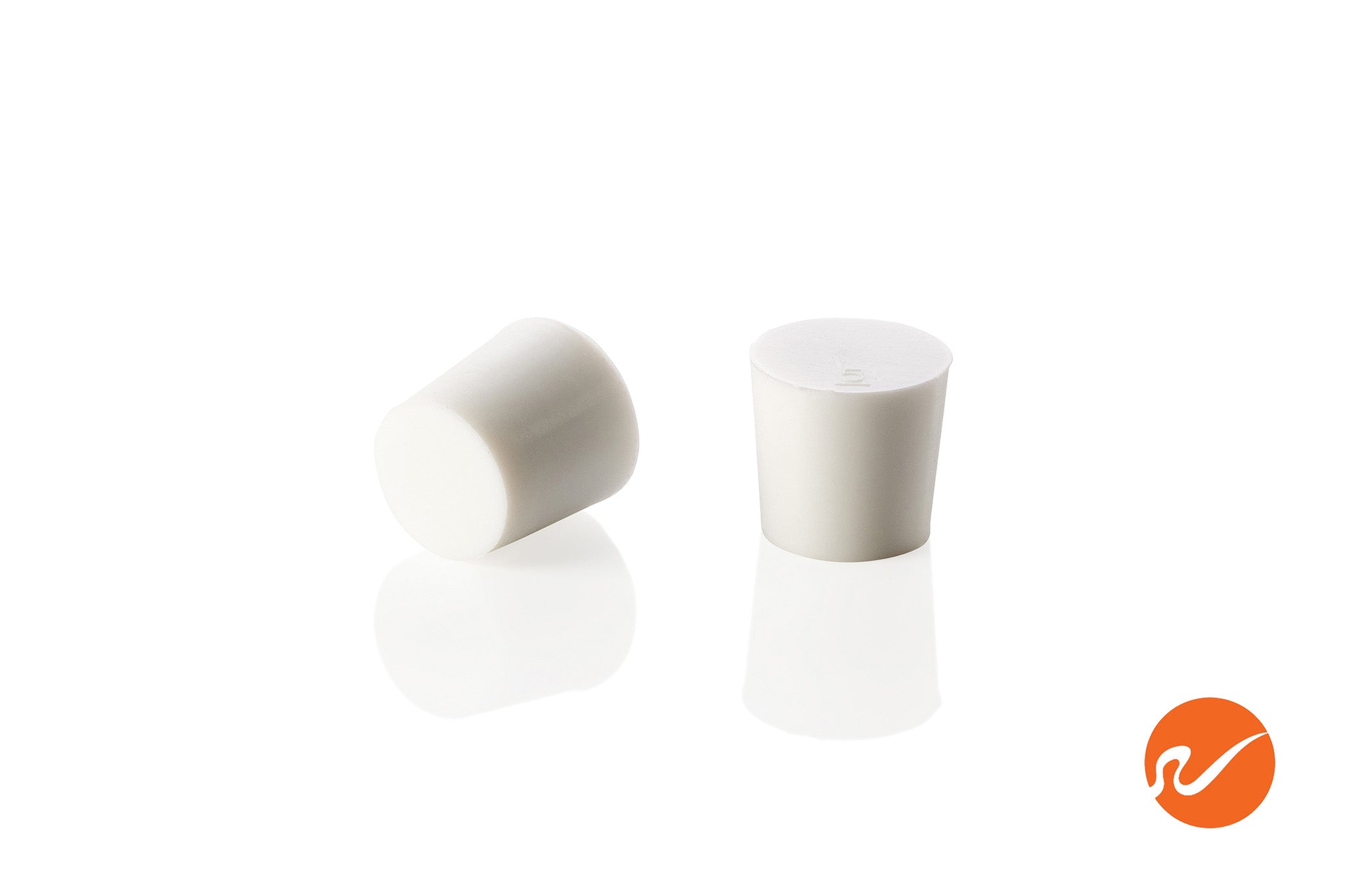 #5 White Silicone Rubber Stoppers