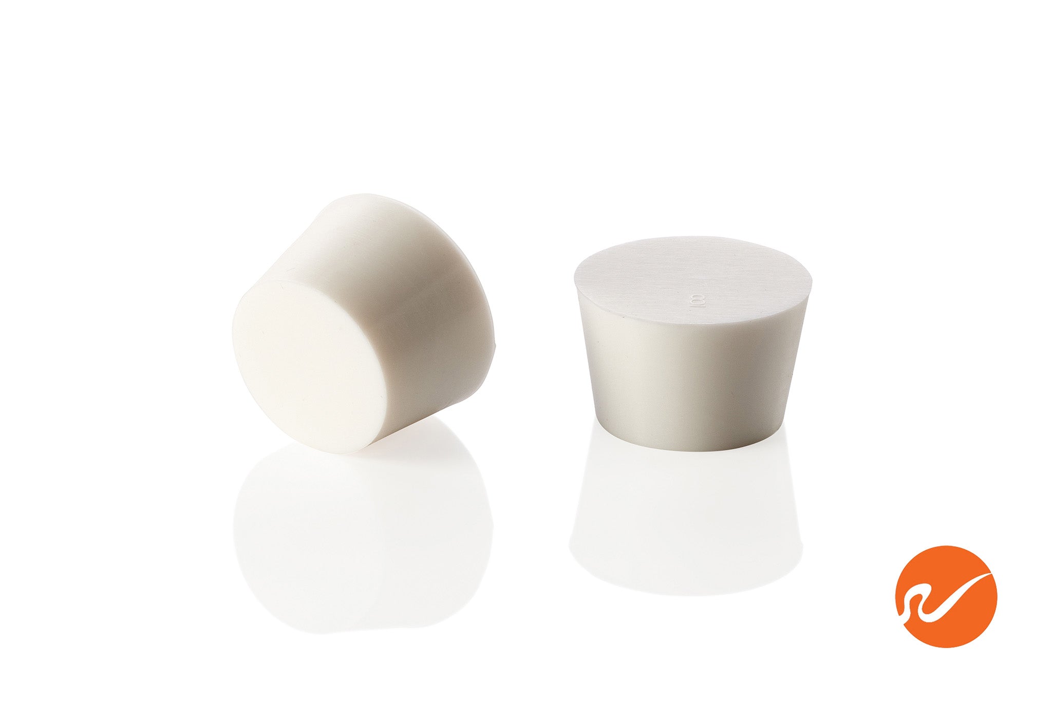 #8 White Silicone Rubber Stoppers