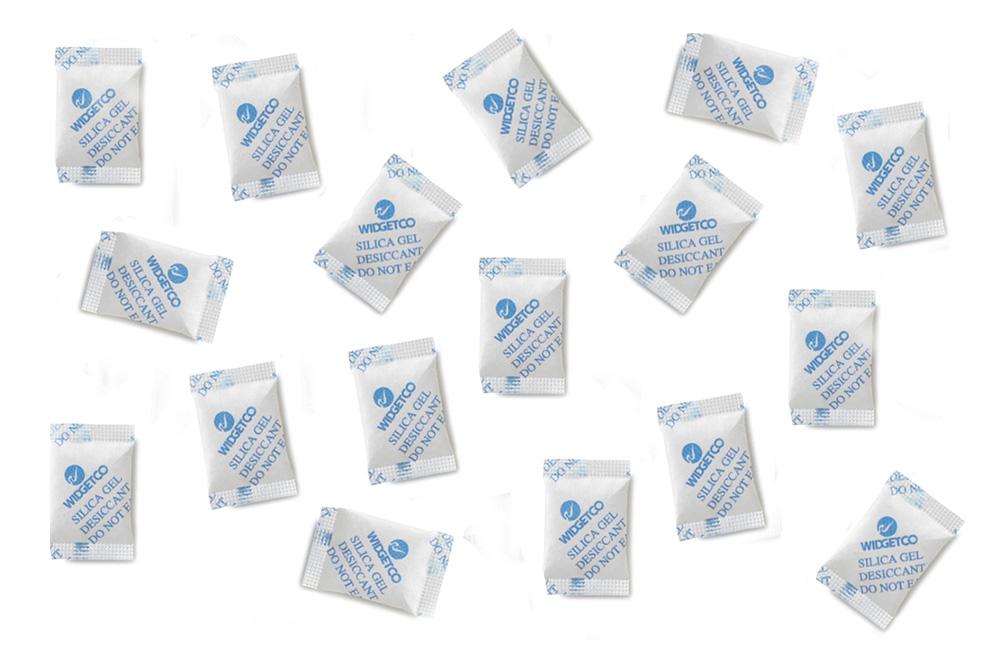 1/2g Silica Gel Desiccant, Tyvek packs (2000 packs) - WidgetCo