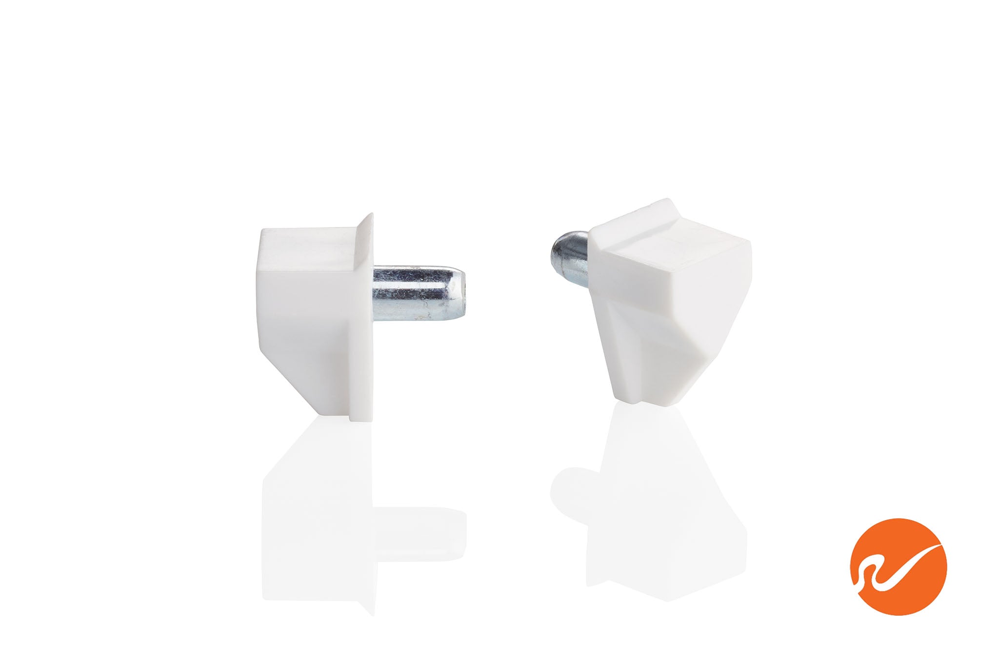 5mm White Shelf Pins - WidgetCo