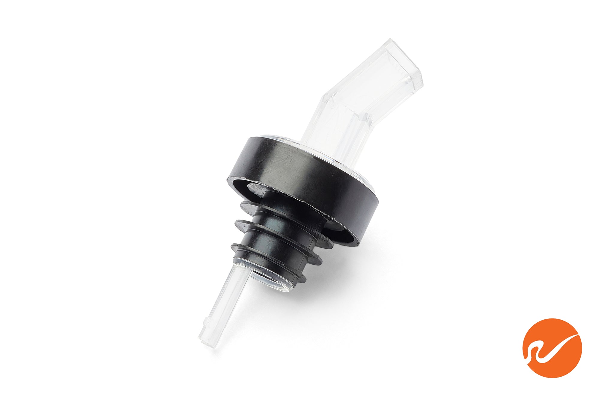 Clear Plastic Pour Spouts w/ Bug Screen & Grip Collar - WidgetCo