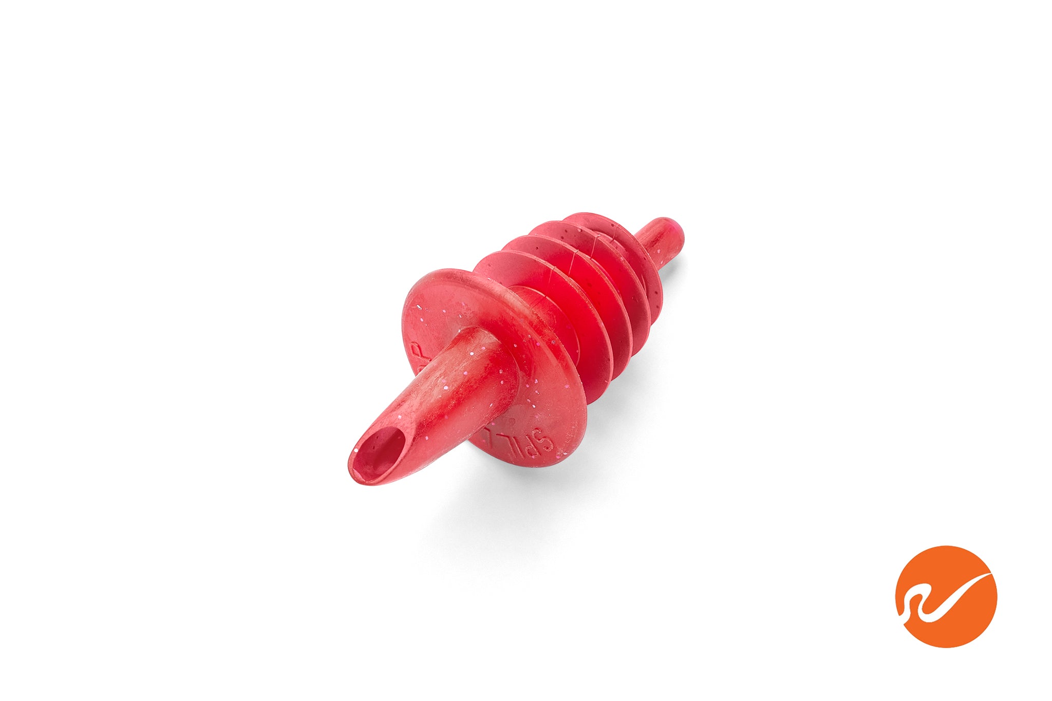 Sparkle Red Plastic Pour Spouts - WidgetCo