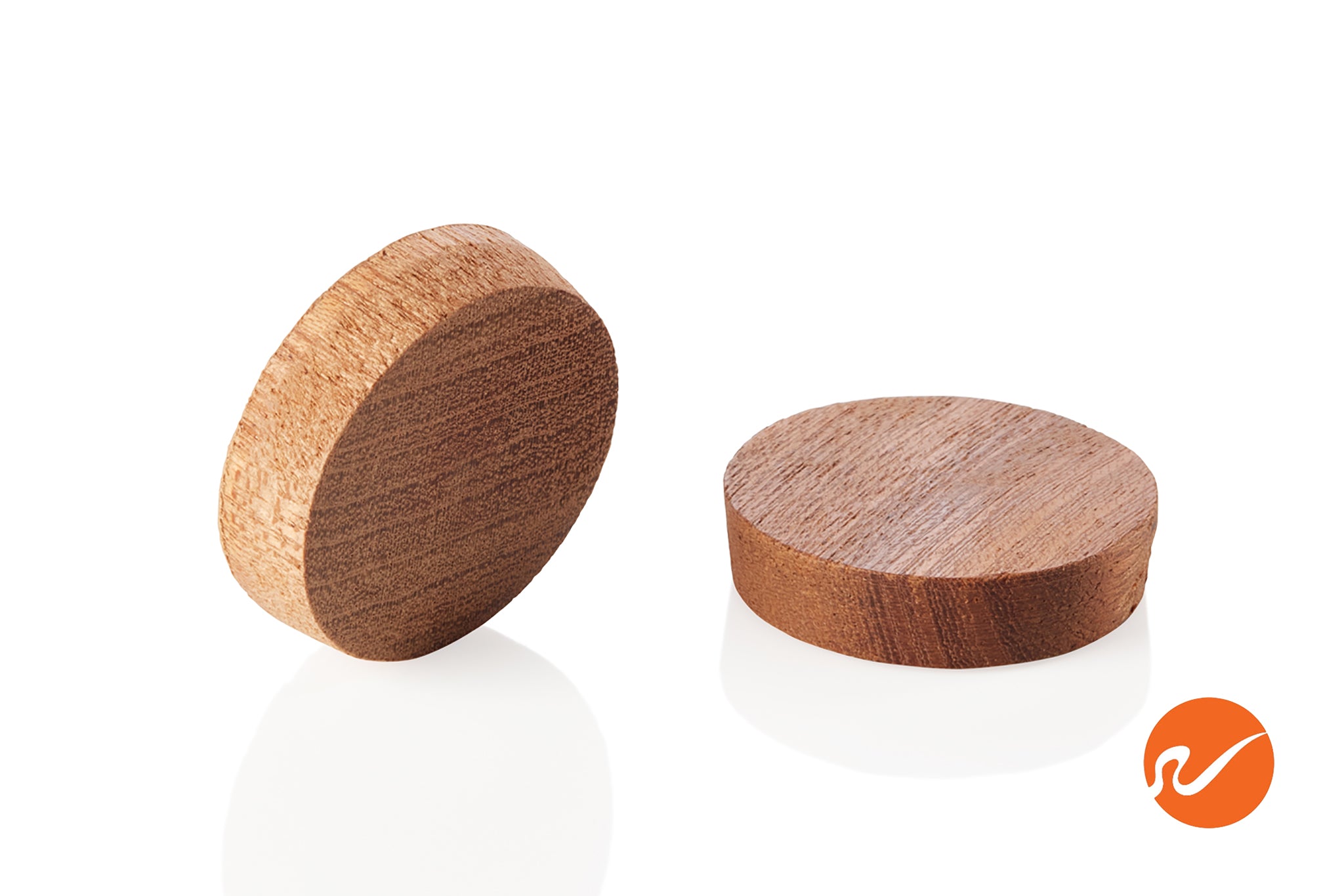 1" Mahogany Wood Plugs - End Grain - WidgetCo