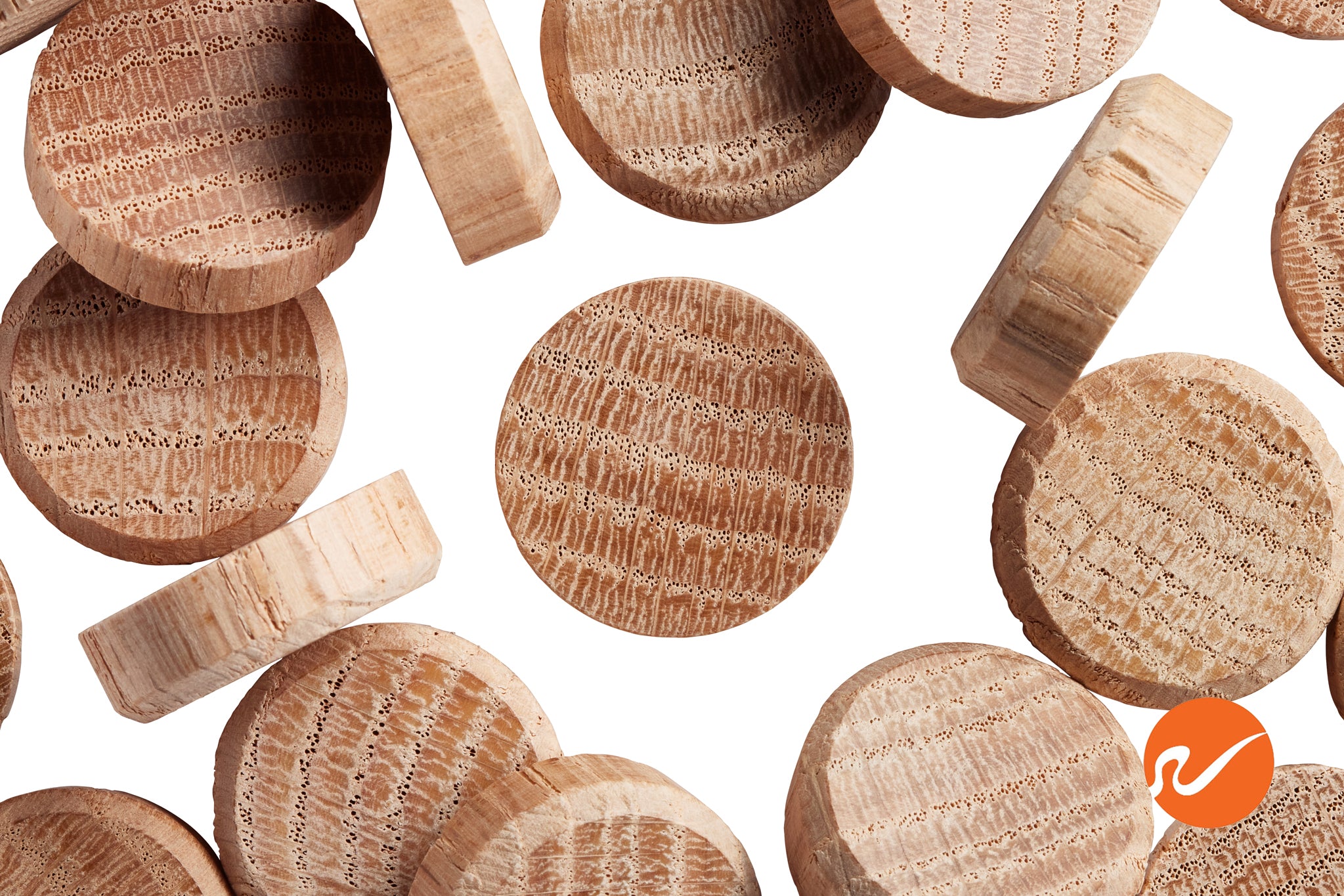 1" Oak Floor Plugs - End Grain - WidgetCo