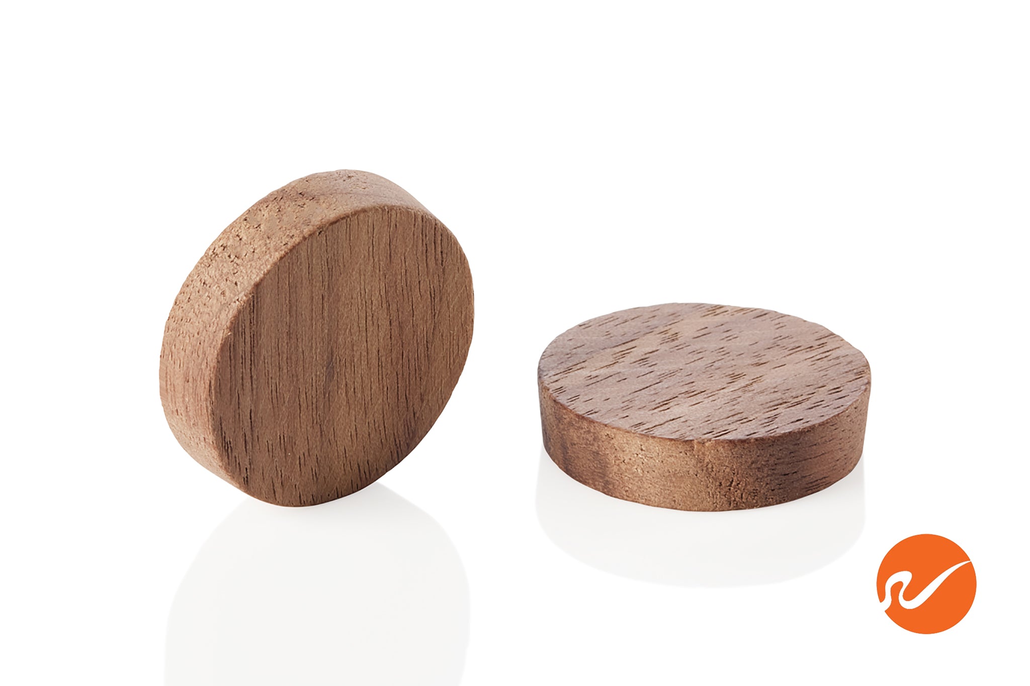 1" Walnut Wood Plugs - Face Grain - WidgetCo