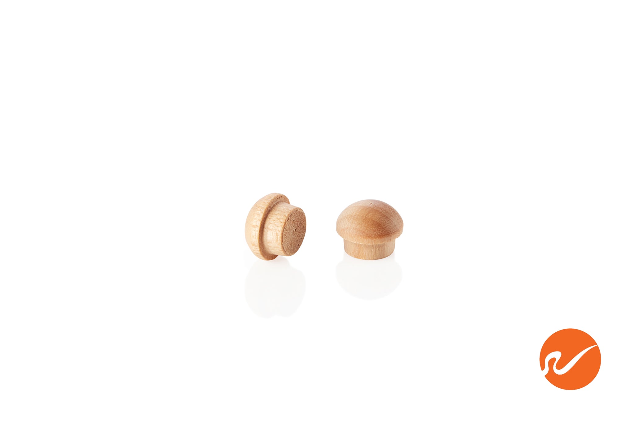 1/4" Maple Button Top Wood Plugs - WidgetCo