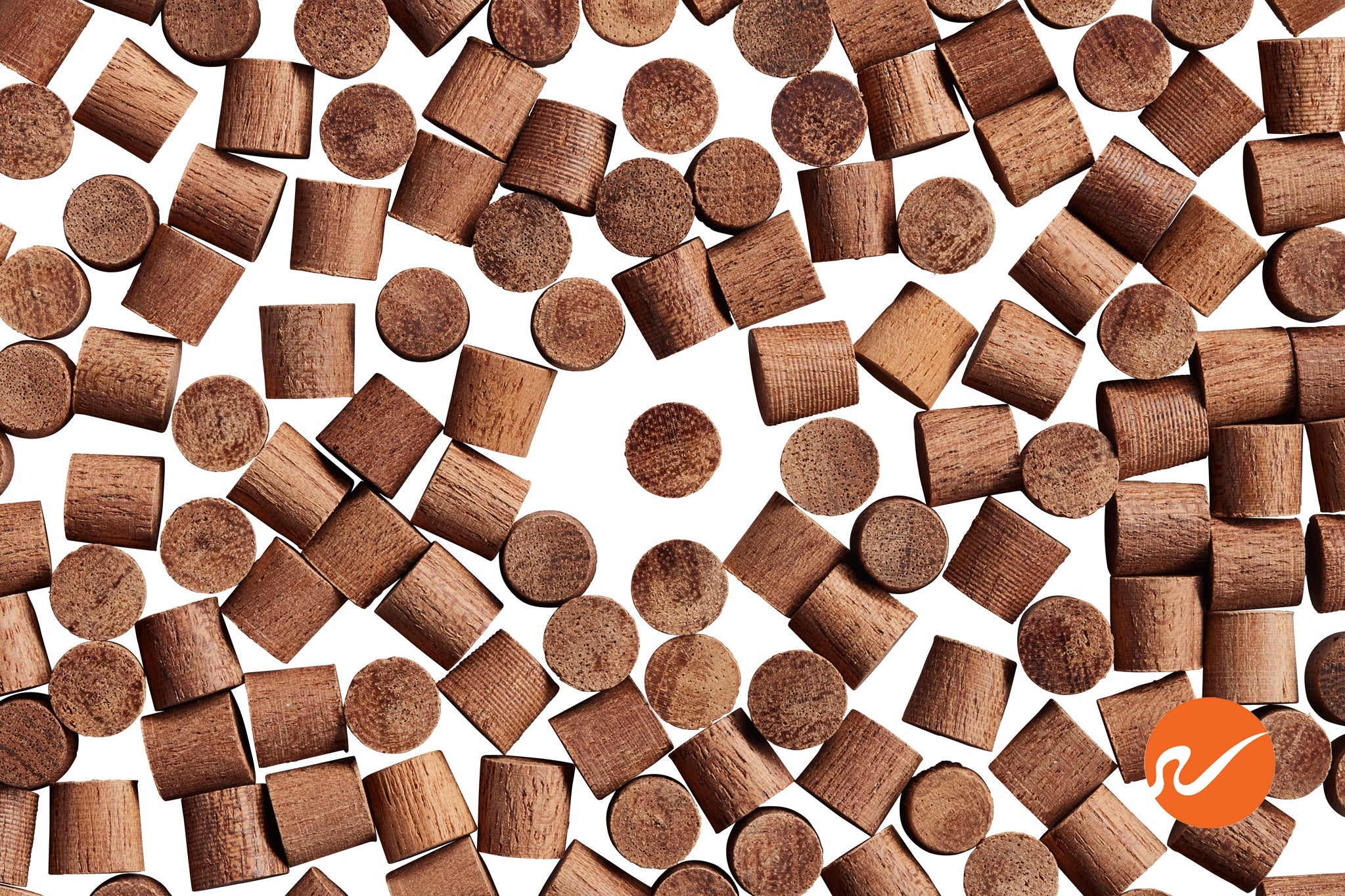 1/4" Mahogany Wood Plugs - End Grain - WidgetCo