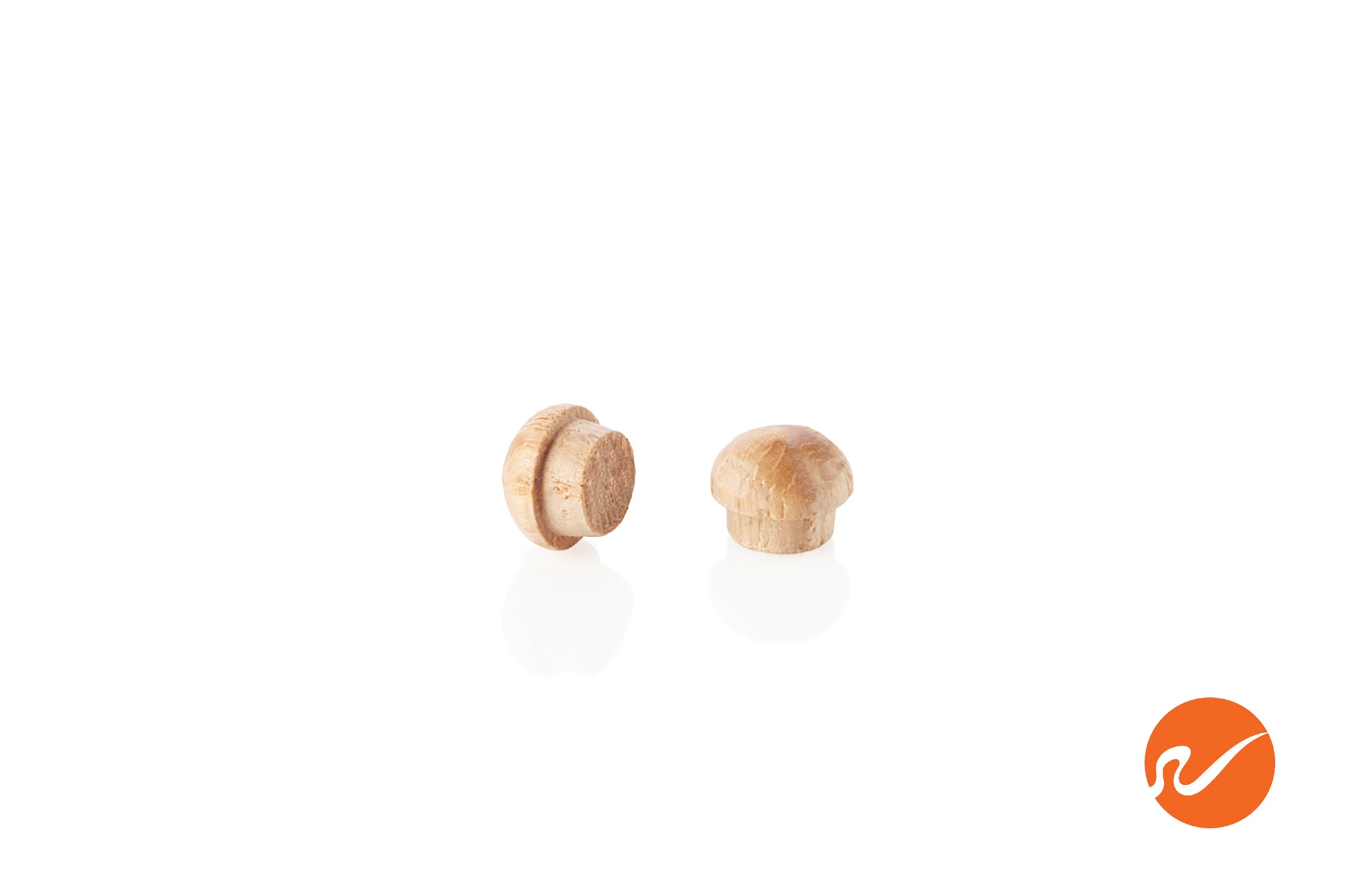 1/4" Oak Button Top Wood Plugs - WidgetCo