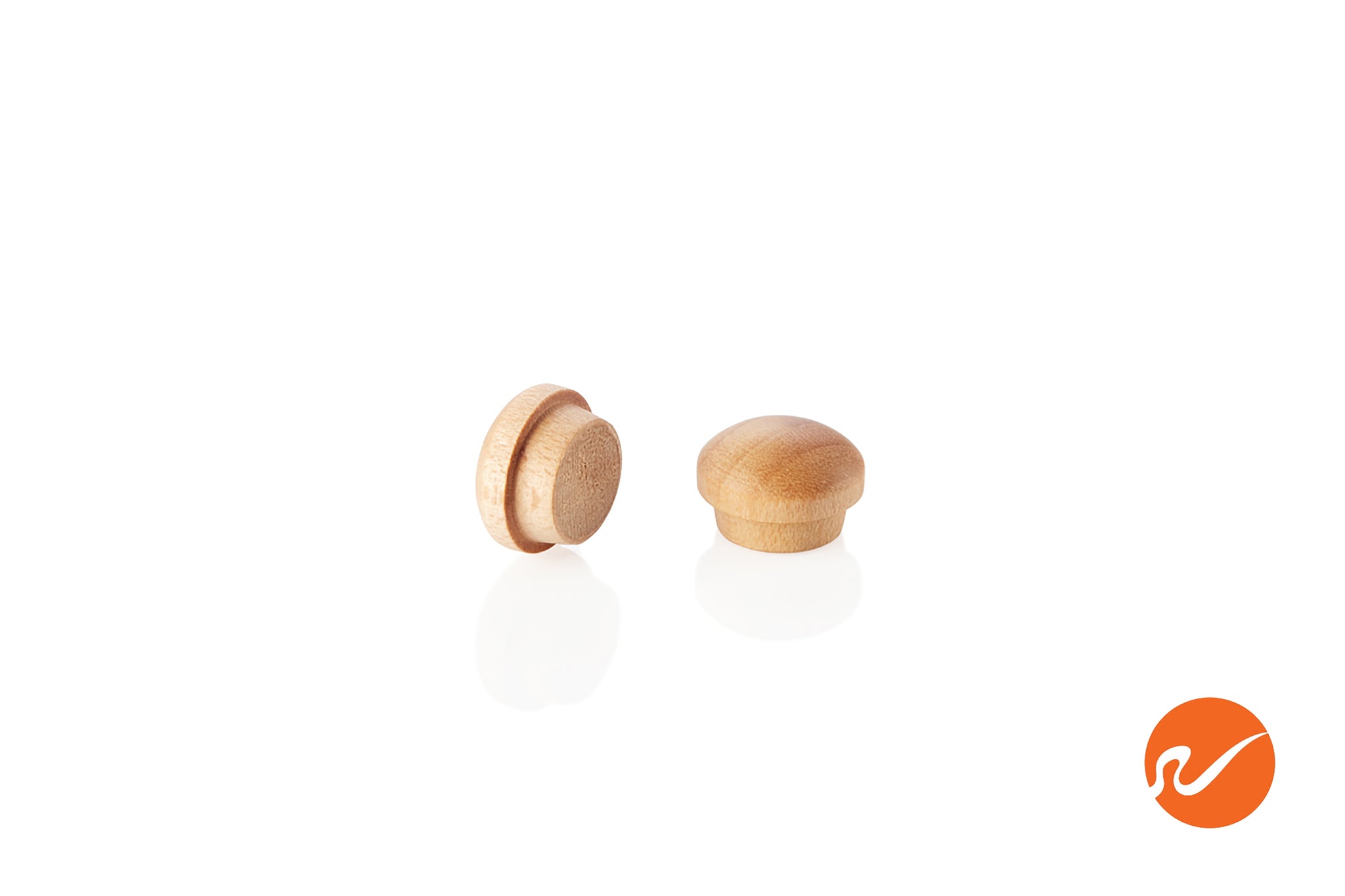 5/16" Maple Button Top Wood Plugs - WidgetCo