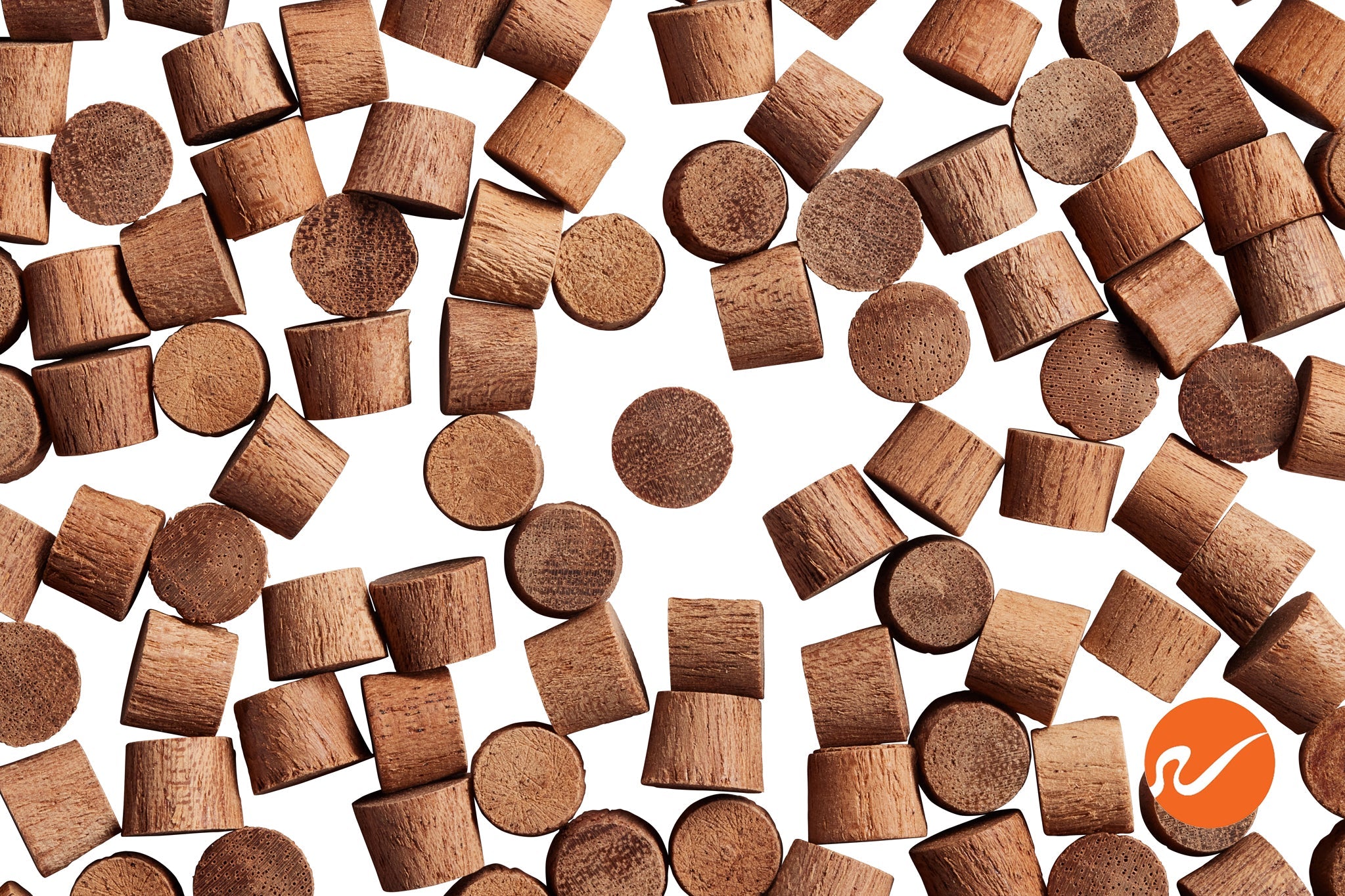 5/16" Mahogany Wood Plugs - End Grain - WidgetCo