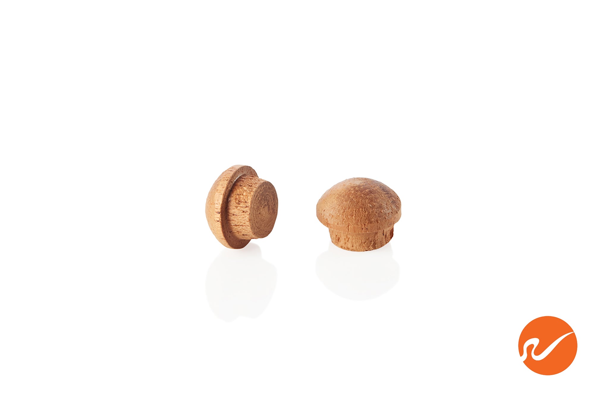 5/16" Mahogany Button Top Wood Plugs - WidgetCo