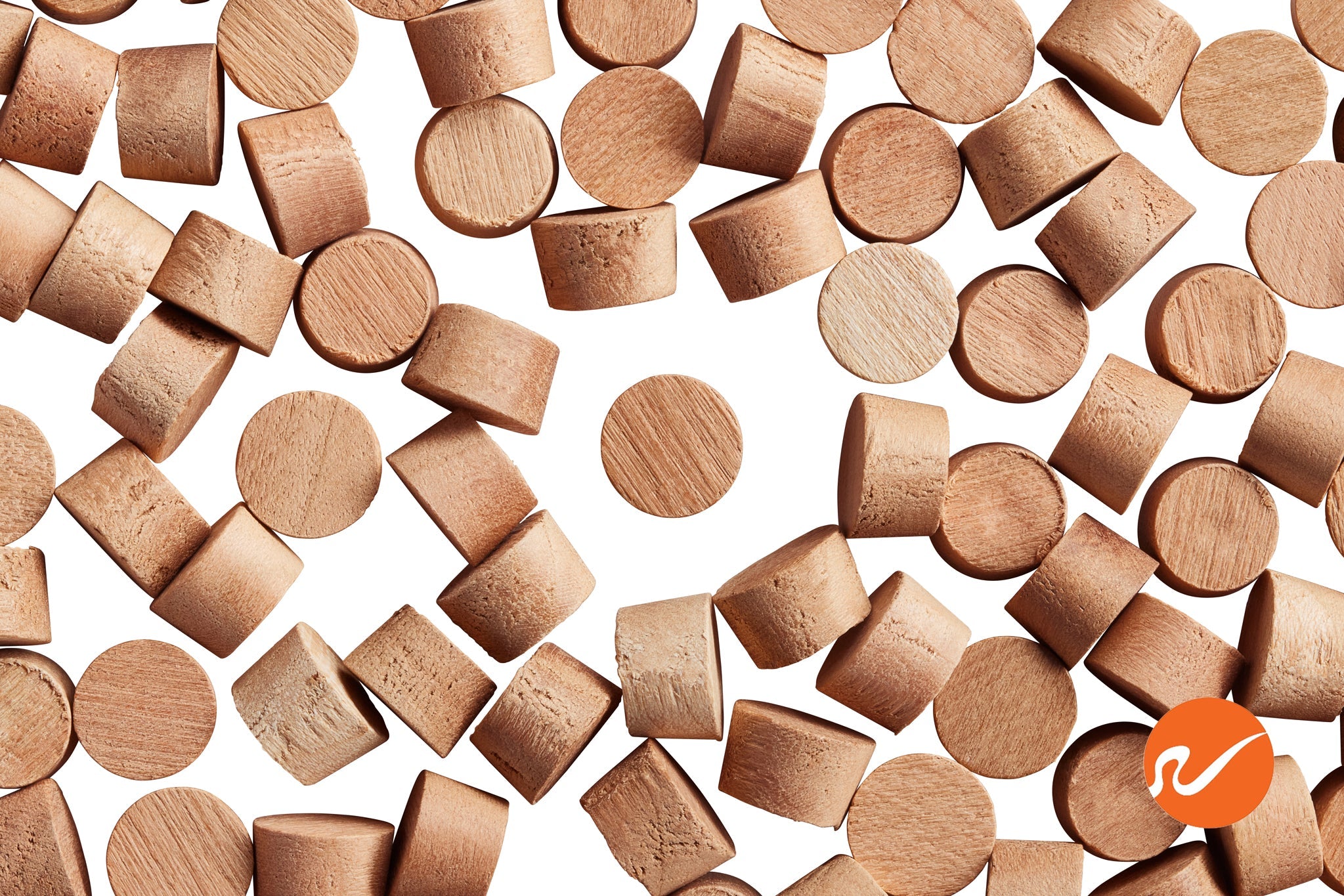 3/8" Cherry Wood Plugs - Face Grain - WidgetCo