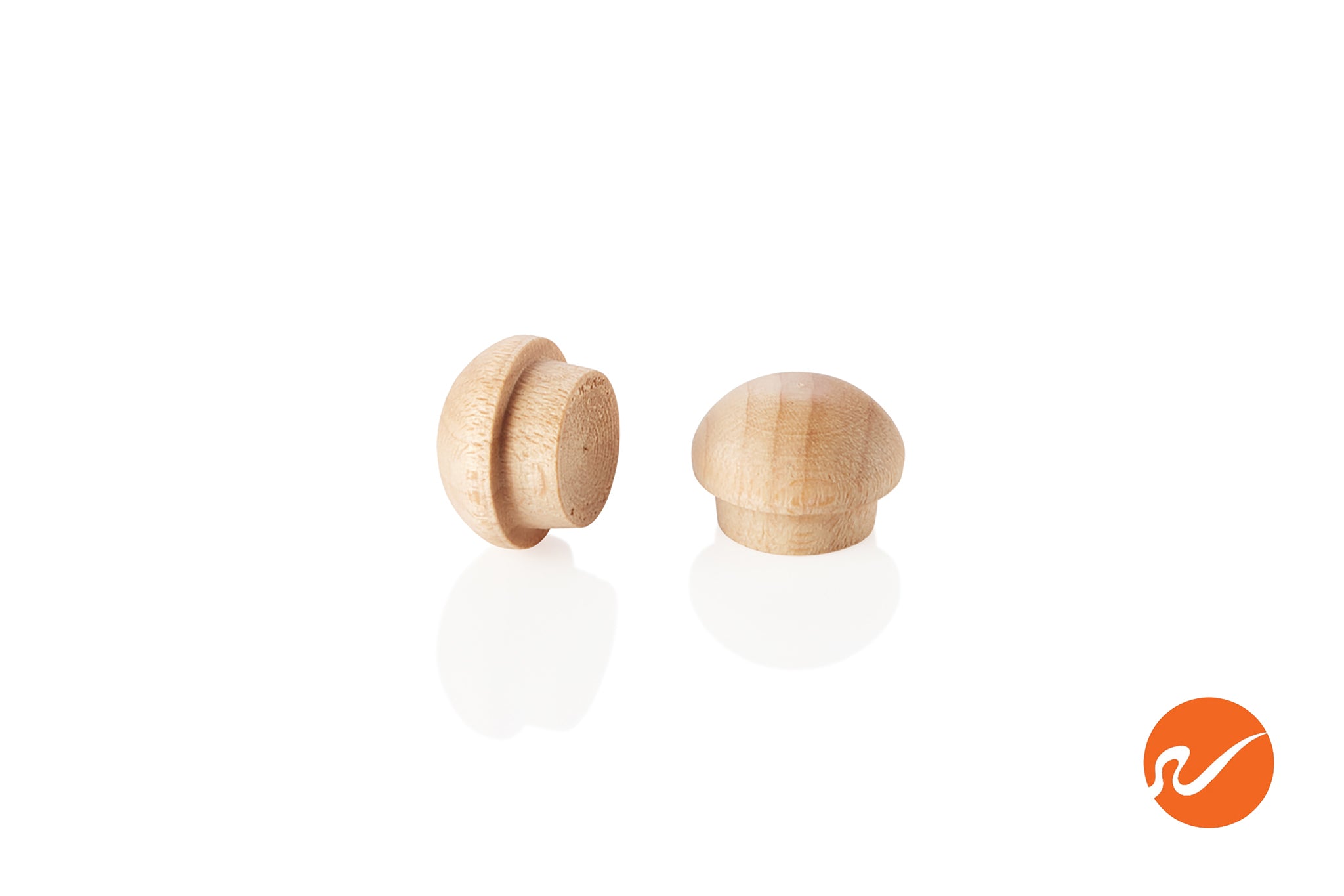 3/8" Maple Button Top Wood Plugs - WidgetCo