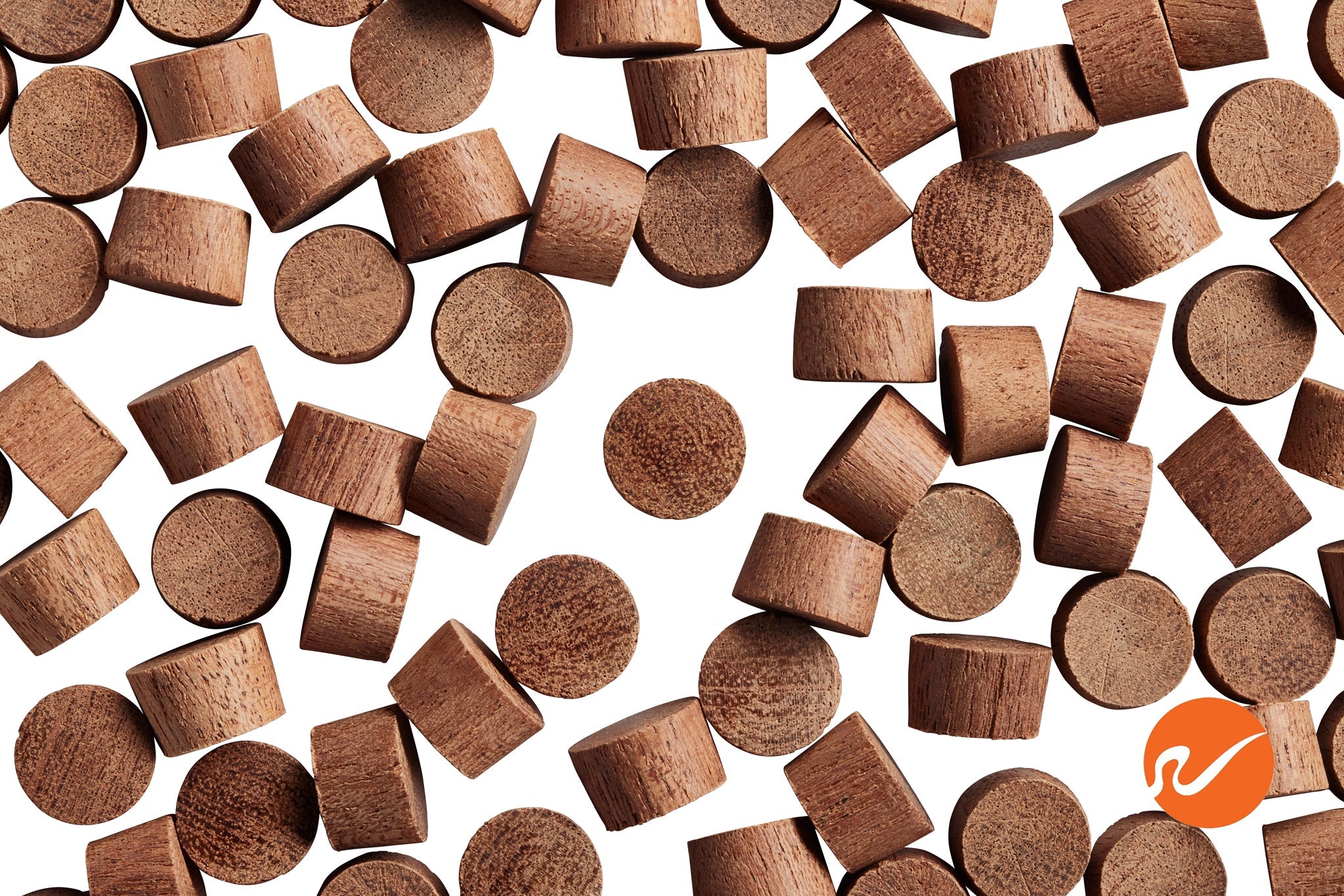 3/8" Mahogany Wood Plugs - End Grain - WidgetCo