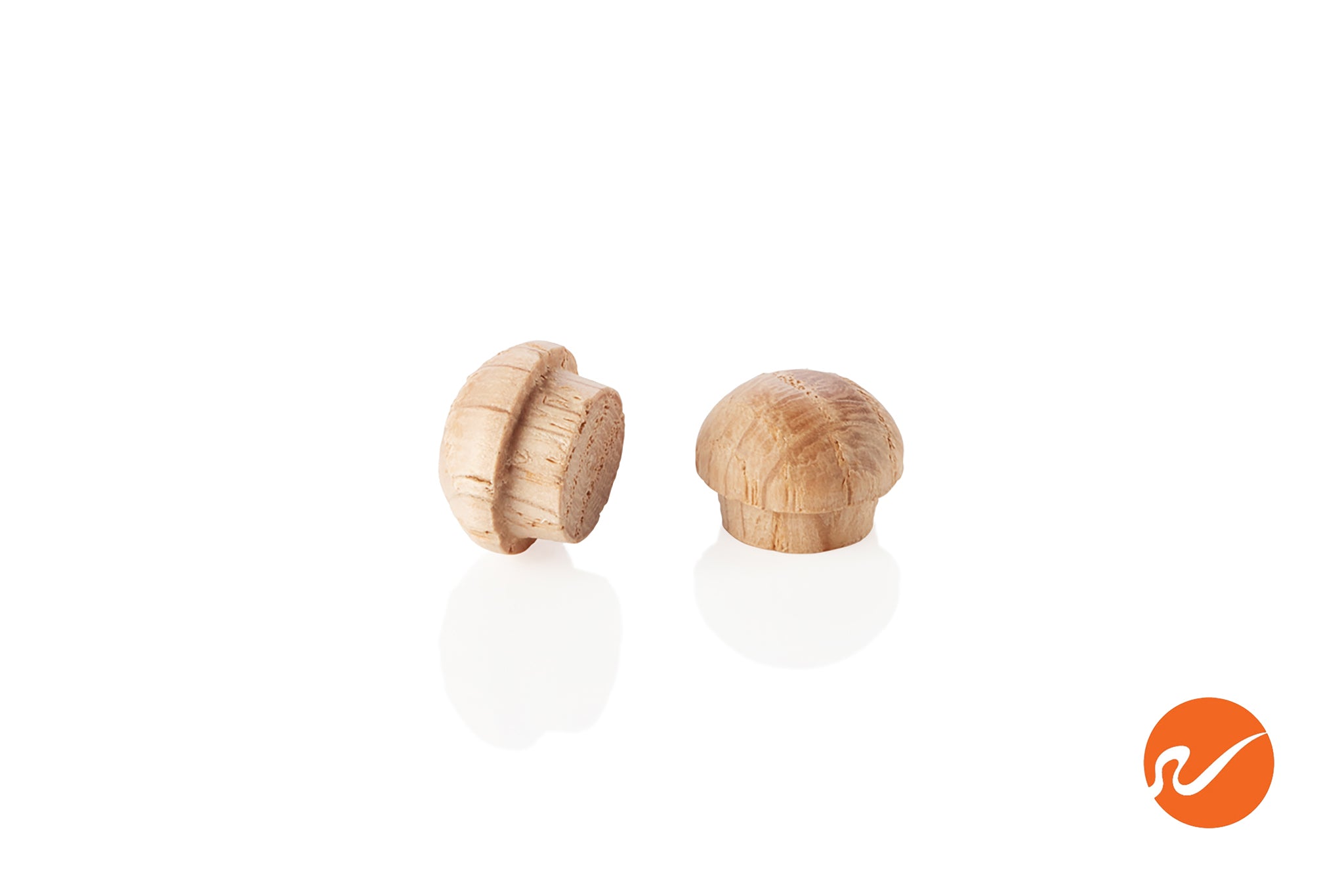 3/8" Oak Button Top Wood Plugs - WidgetCo