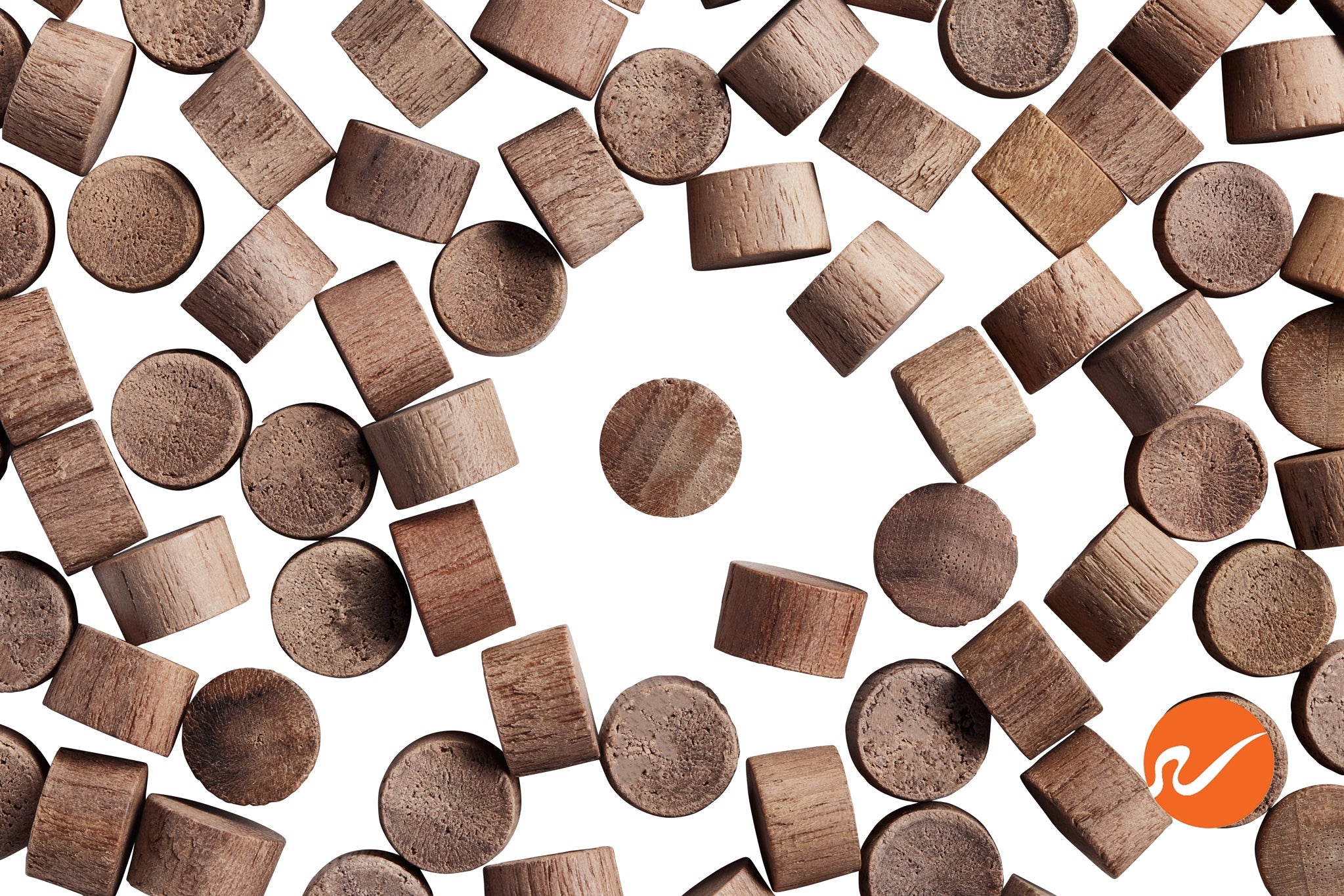 3/8" Walnut Wood Plugs - End Grain - WidgetCo