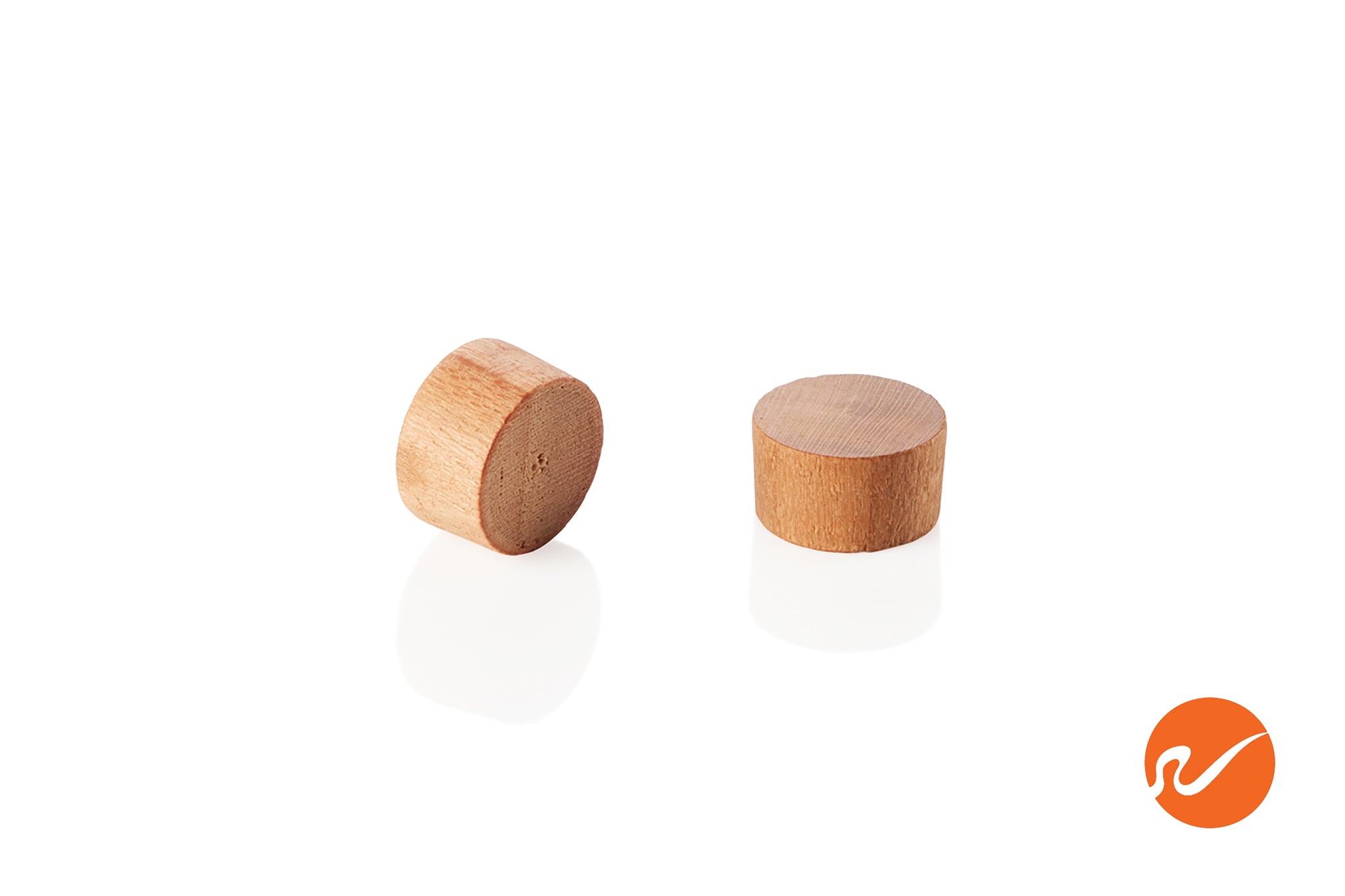 7/16" Cherry Wood Plugs - End Grain - WidgetCo