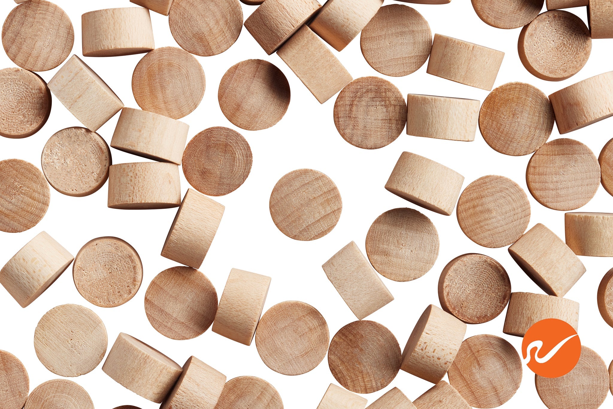 7/16" Maple Wood Plugs - End Grain - WidgetCo