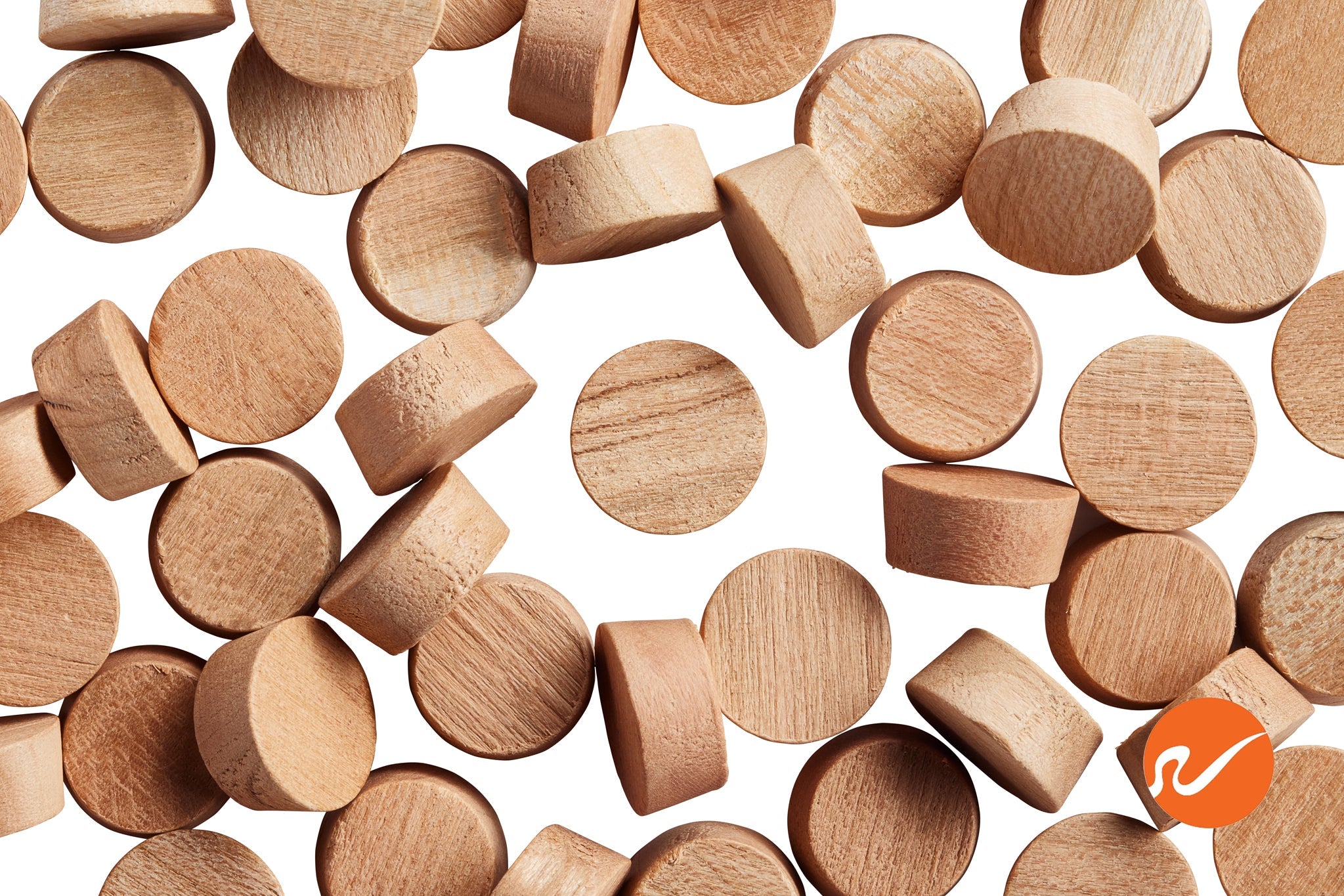 1/2" Cherry Wood Plugs - Face Grain - WidgetCo