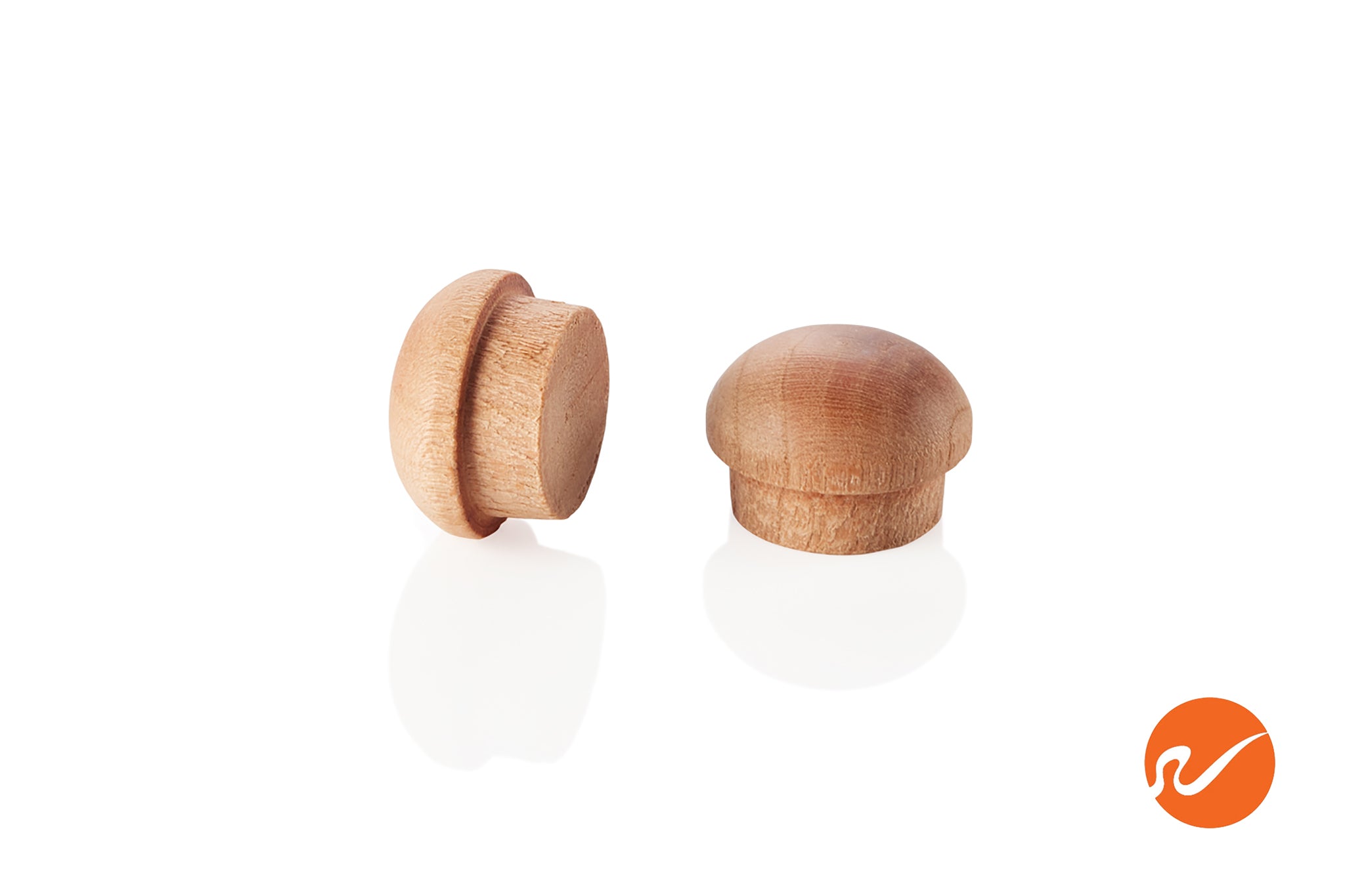 1/2" Cherry Button Top Wood Plugs - WidgetCo