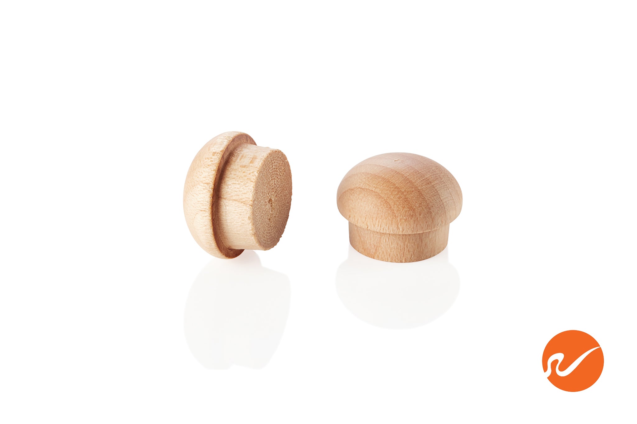 1/2" Maple Button Top Wood Plugs - WidgetCo