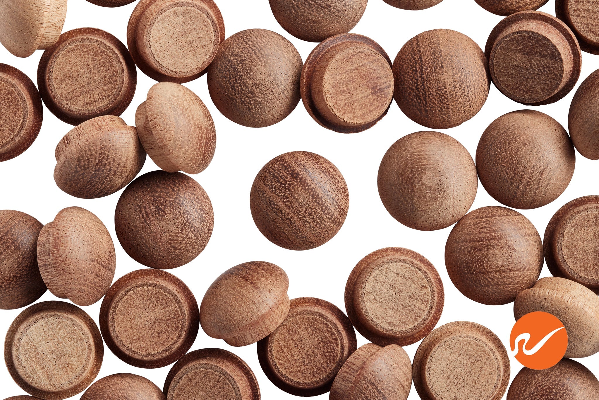 1/2" Mahogany Button Top Wood Plugs - WidgetCo