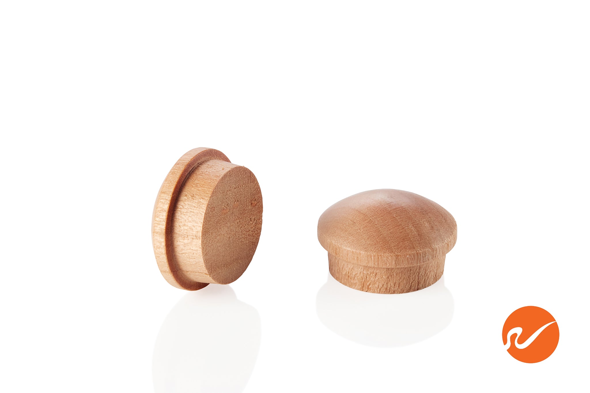 5/8" Cherry Button Top Wood Plugs - WidgetCo