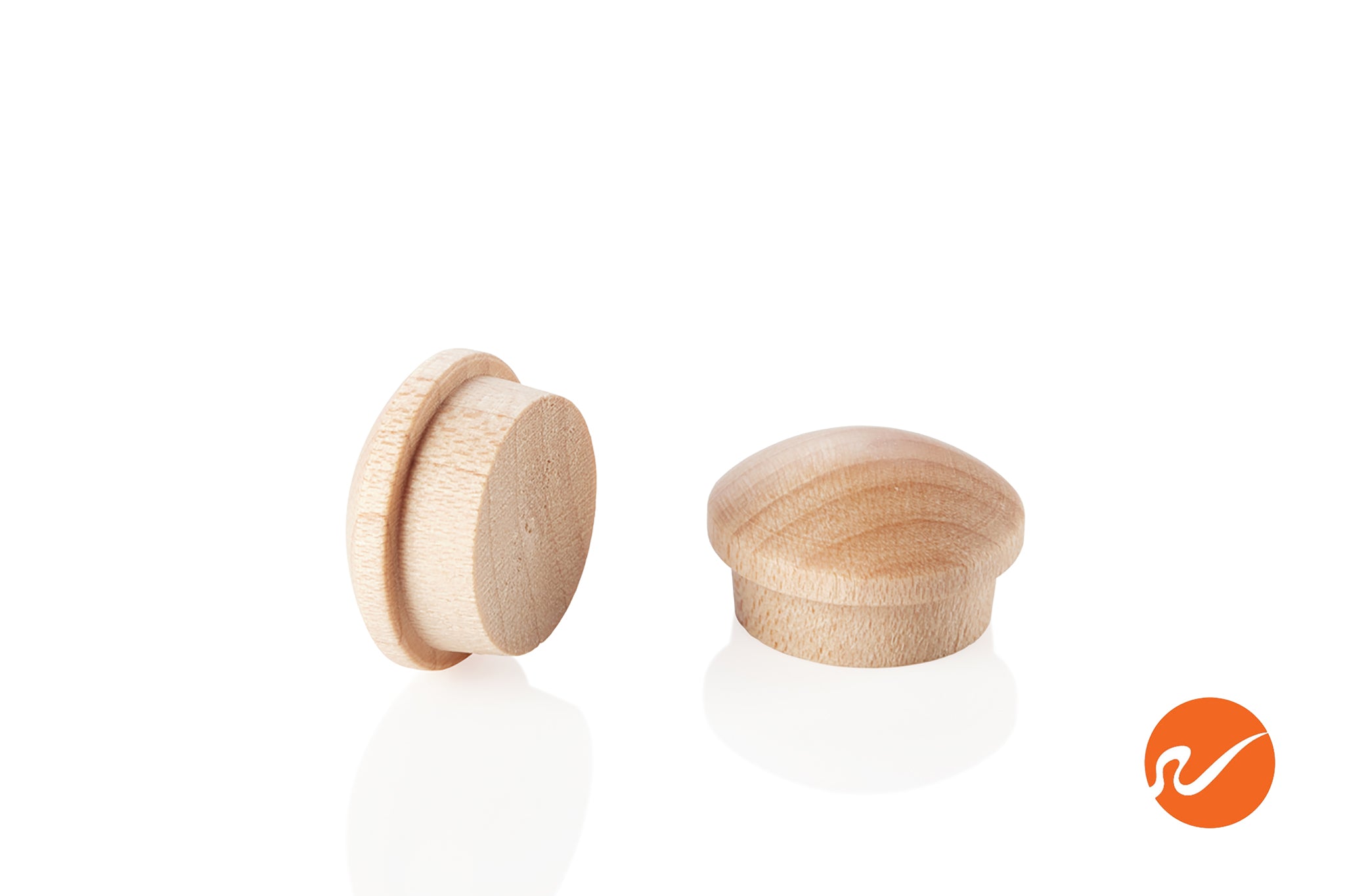 5/8" Maple Button Top Wood Plugs - WidgetCo