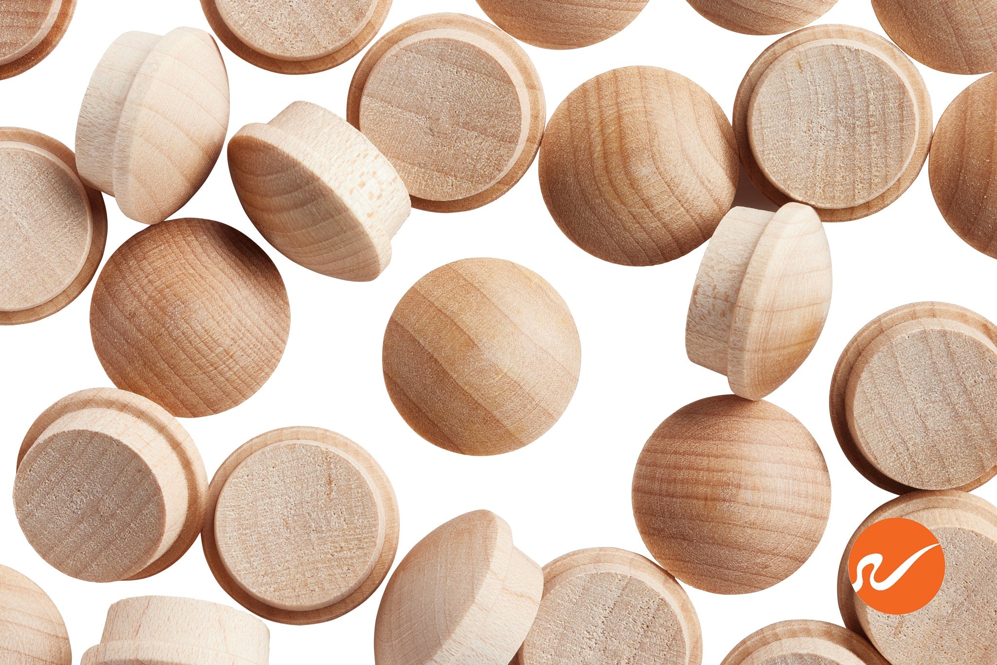 5/8" Maple Button Top Wood Plugs - WidgetCo