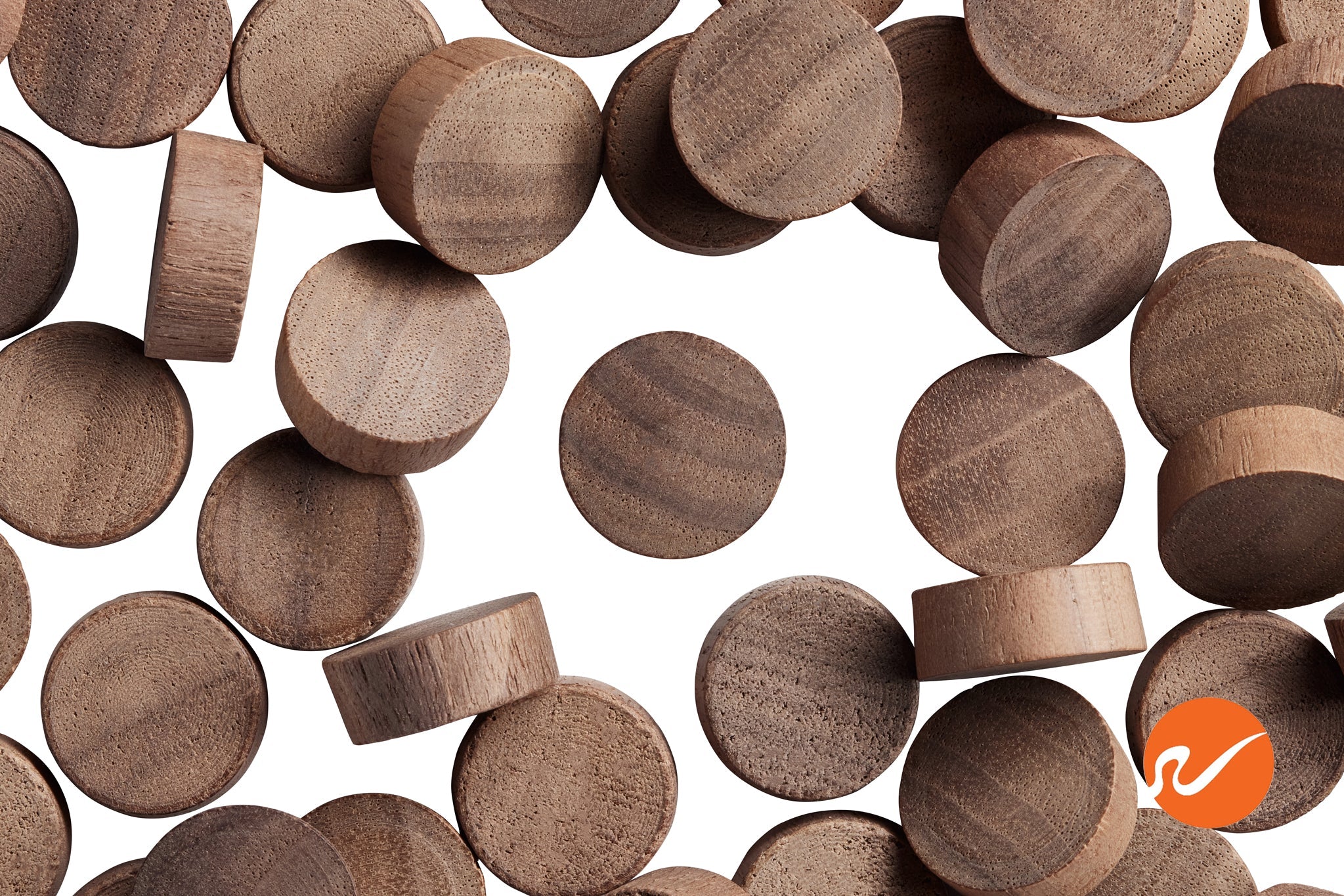 5/8" Walnut Wood Plugs - End Grain - WidgetCo