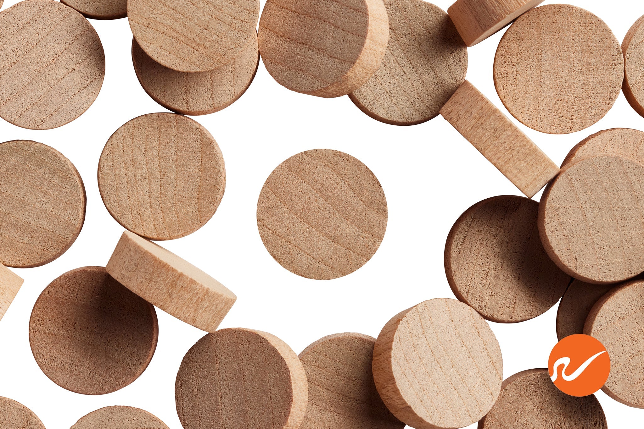 3/4" Cherry Wood Plugs - End Grain - WidgetCo