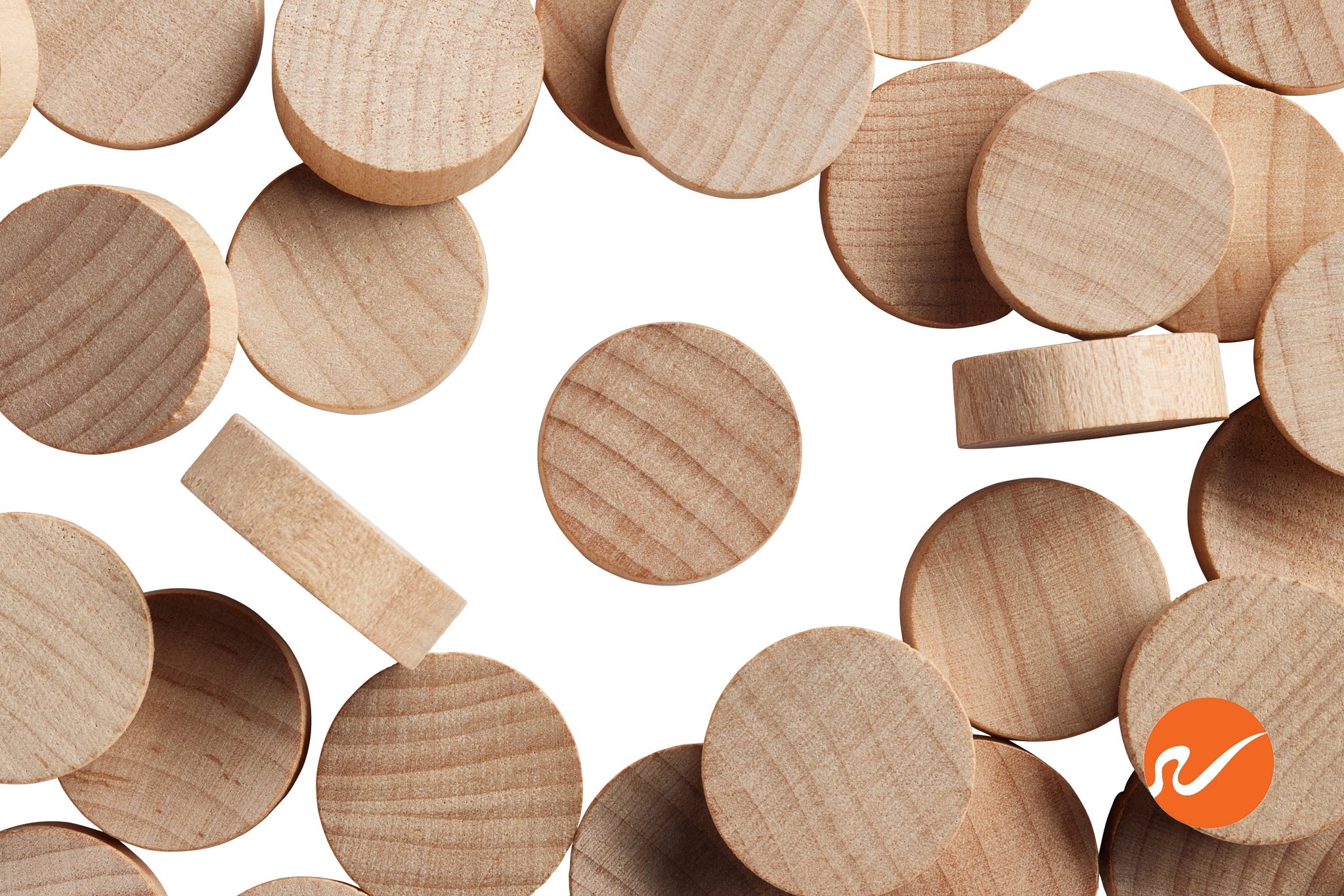 3/4" Maple Wood Plugs - End Grain - WidgetCo