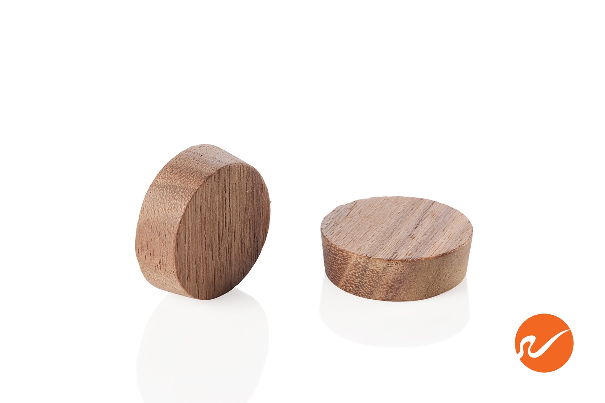 3/4" Walnut Wood Plugs - Face Grain - WidgetCo
