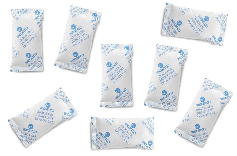 5g Silica Gel Desiccant, Tyvek packs (500 packs) - WidgetCo