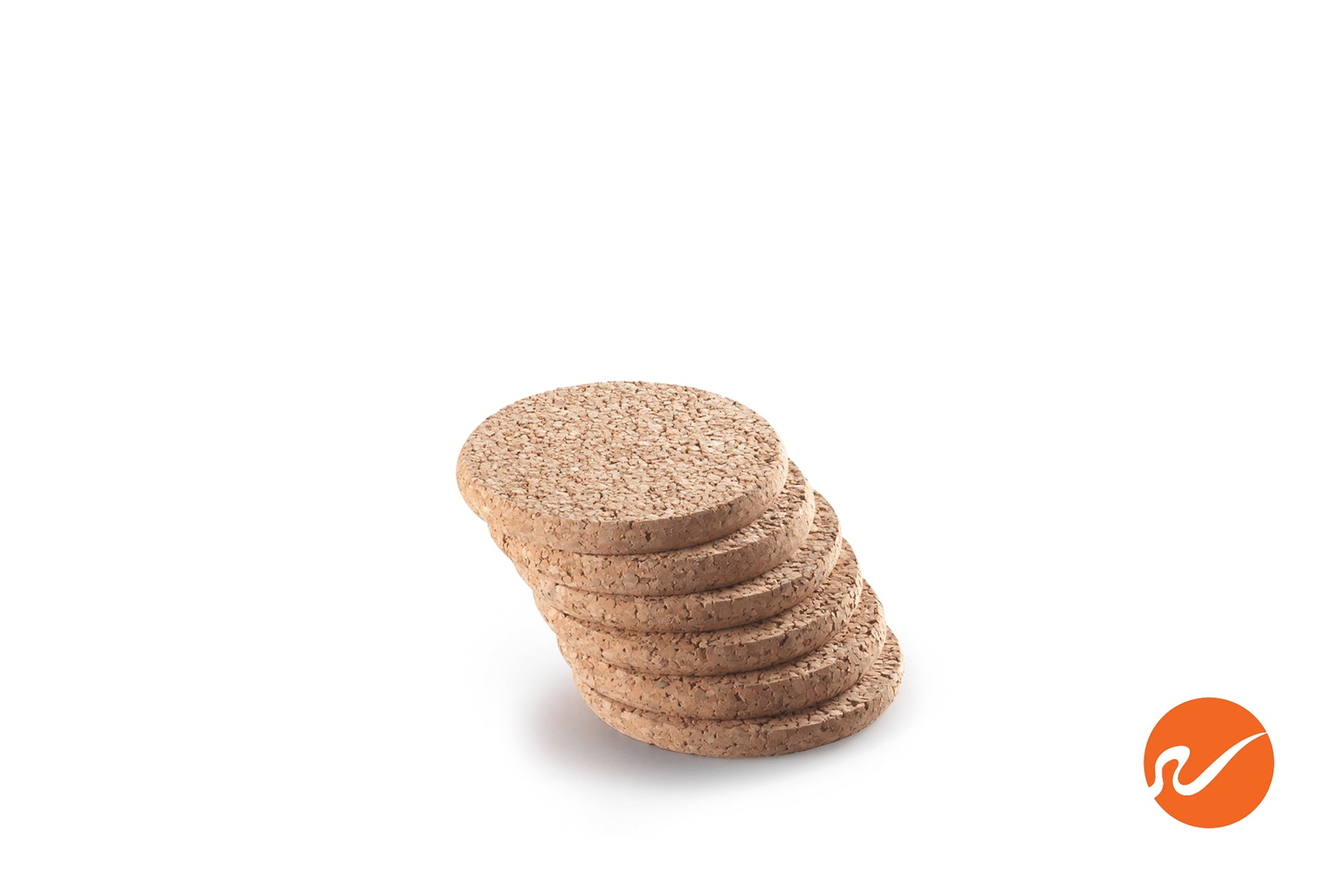 3/8" x 4" Round Cork Coasters (6 pack) - WidgetCo