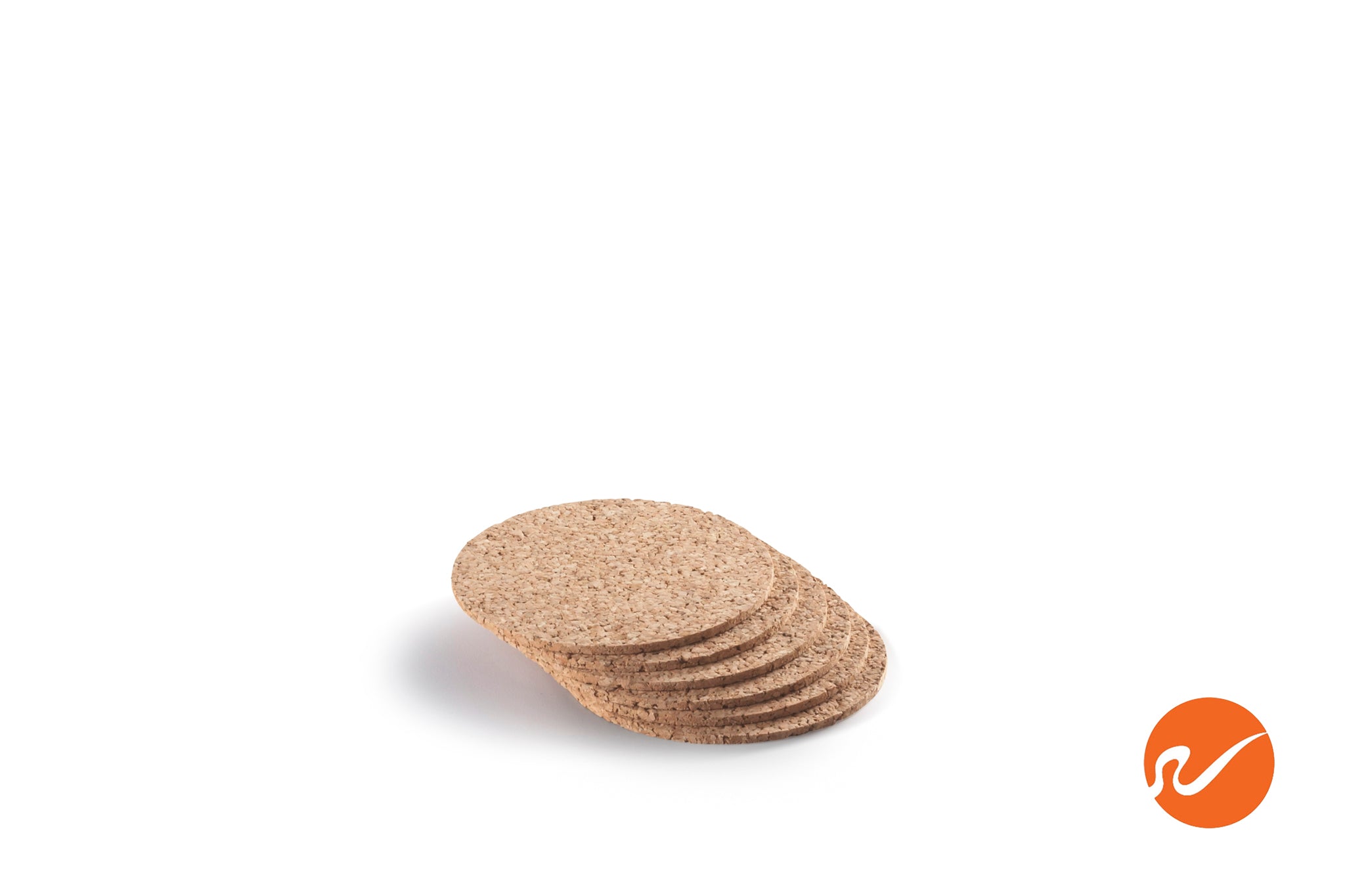 1/8" x 4" Round Cork Coasters (6 pack) - WidgetCo