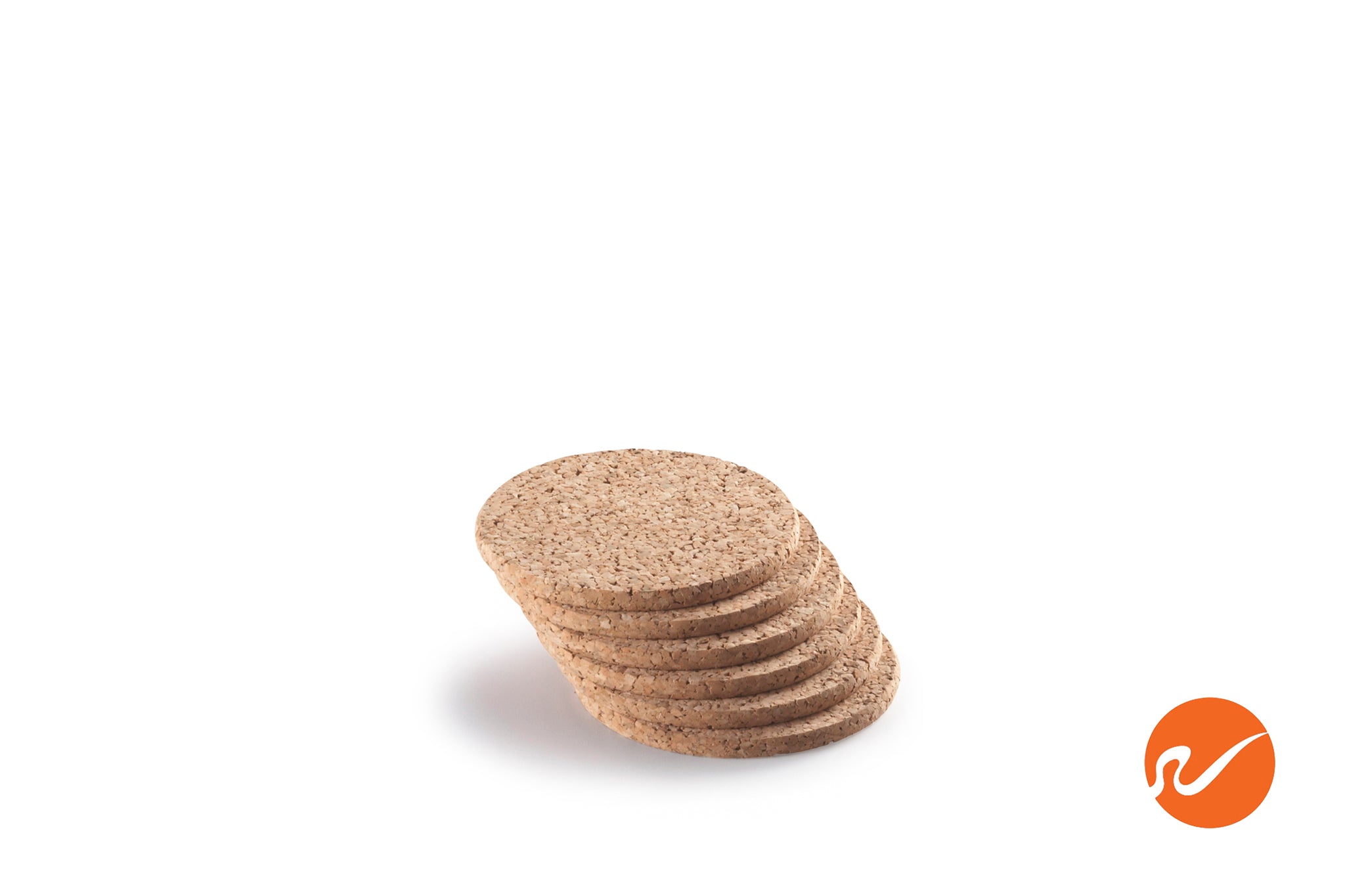 1/4" x 4" Round Cork Coasters (6 pack) - WidgetCo