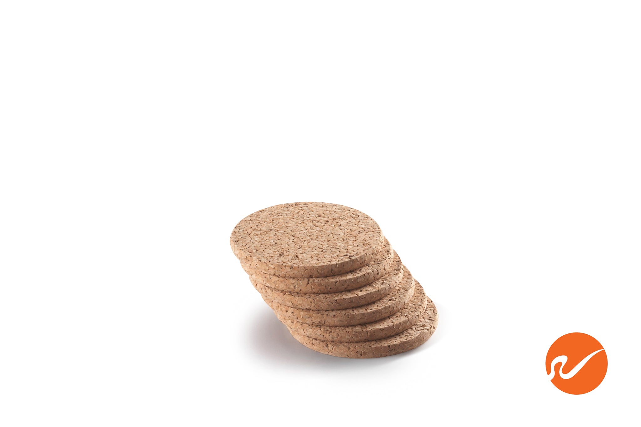 5/16" x 4" Round Cork Coasters (6 pack) - WidgetCo