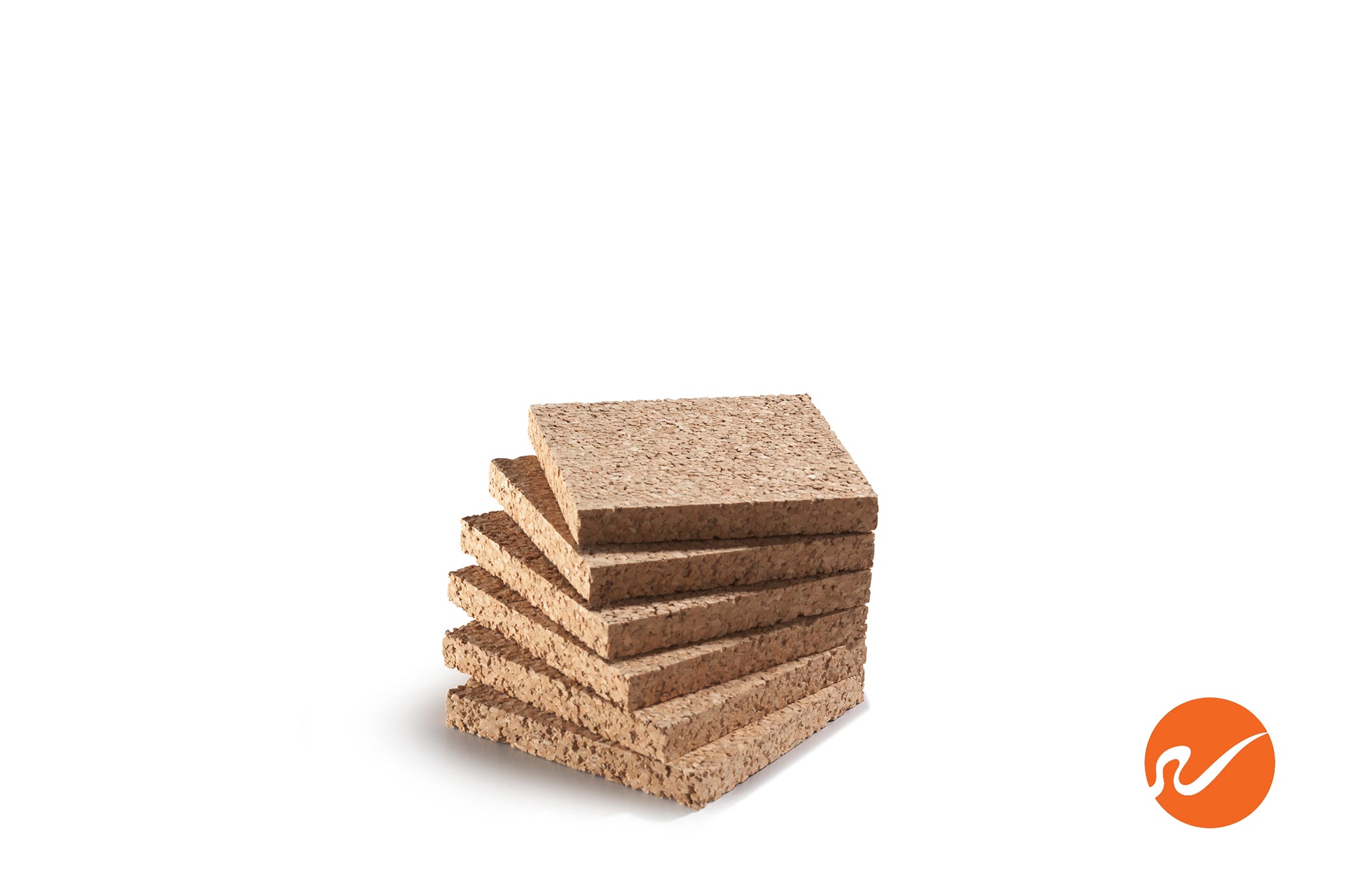 1/2" x 4" Square Cork Coasters (6 pack) - WidgetCo