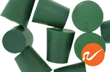 #3 Green Neoprene Rubber Stoppers - WidgetCo