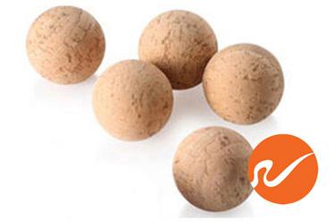 1-1/4" Cork Balls, Natural - WidgetCo